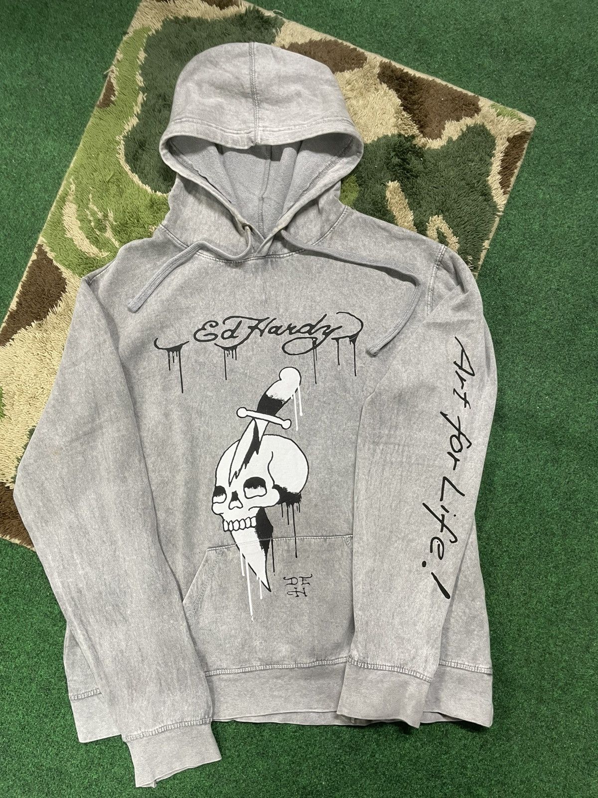 Ed Hardy × Vintage Ed Hardy Hoodie Large Rare Size US L / EU 52-54 / 3 - 1 Thumbnail