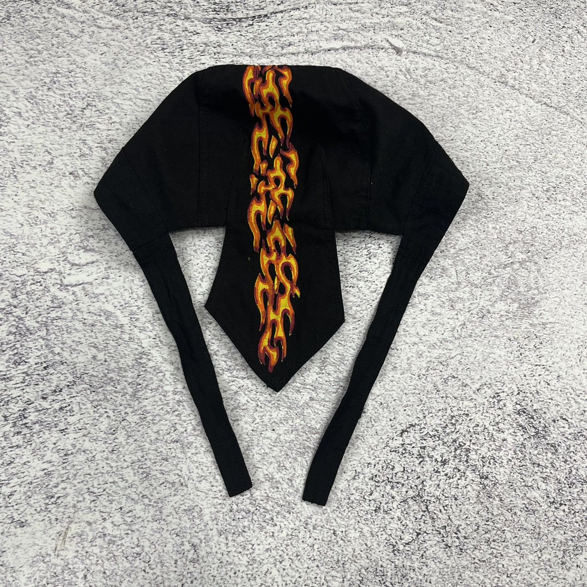 Japanese Brand Bandana Hat Harley gavidson 90s punk rock emo punk fire Size ONE SIZE - 2 Thumbnail