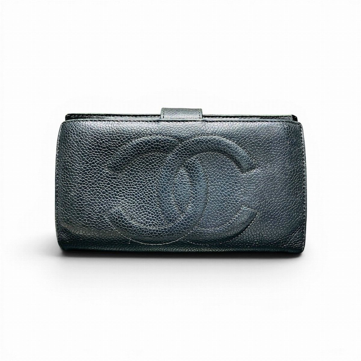 Chanel Chanel Chanel Coco Mark Caviar Skin Bifold Wallet Leather Short Wallet DUTY FREE for USA Size ONE SIZE - 1 Thumbnail