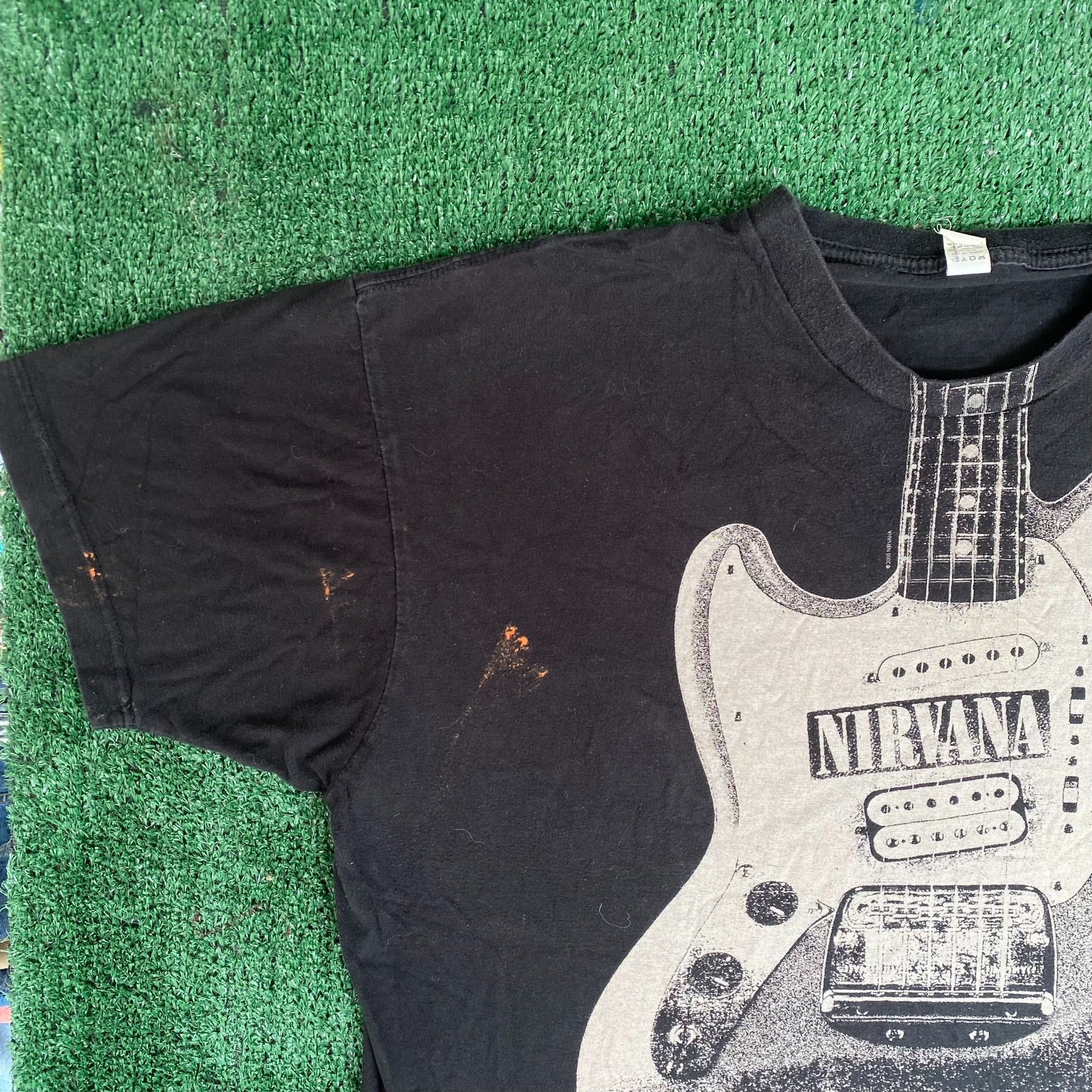 Band Tees Vintage Y2K Nirvana Band Shirt Guitar Grunge Punk Rock Tee Size US XL / EU 56 / 4 - 2 Thumbnail