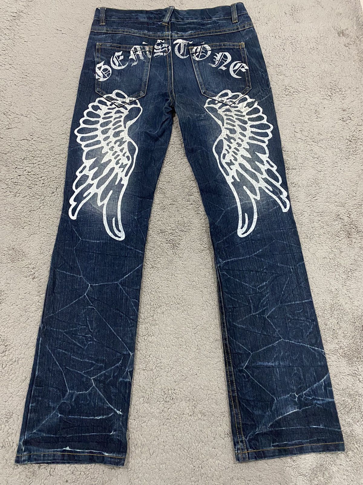 Hysteric Glamour Japanese Flare Jeans Jack Angel Denim Pants Size US 33 - 2 Thumbnail