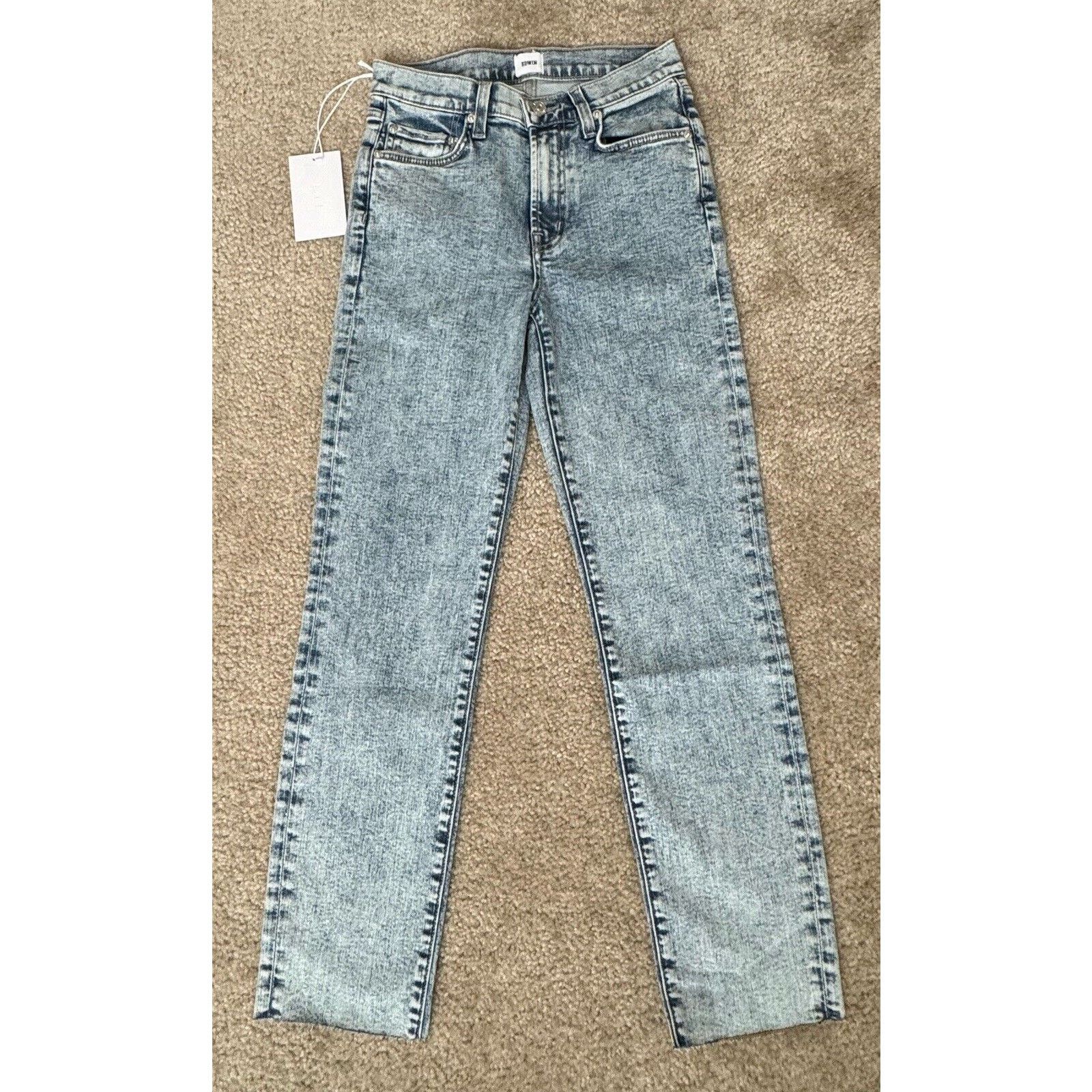 Edwin EDWIN BREE Cosmic Slim Straight Raw Hem Jeans Womens Size 24 Size 24" / US 00 / IT 34 - 1 Thumbnail
