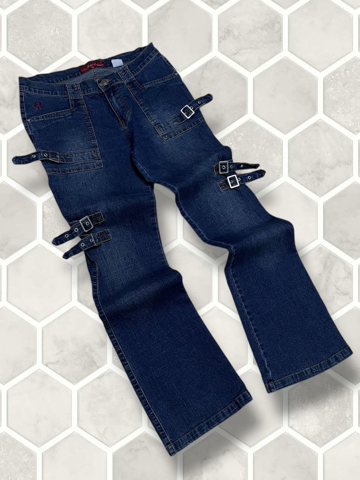 Hysteric Glamour Vintage Original Designer Japan Angela Bondage Flared Denim Size US 32 / EU 48 - 2 Thumbnail