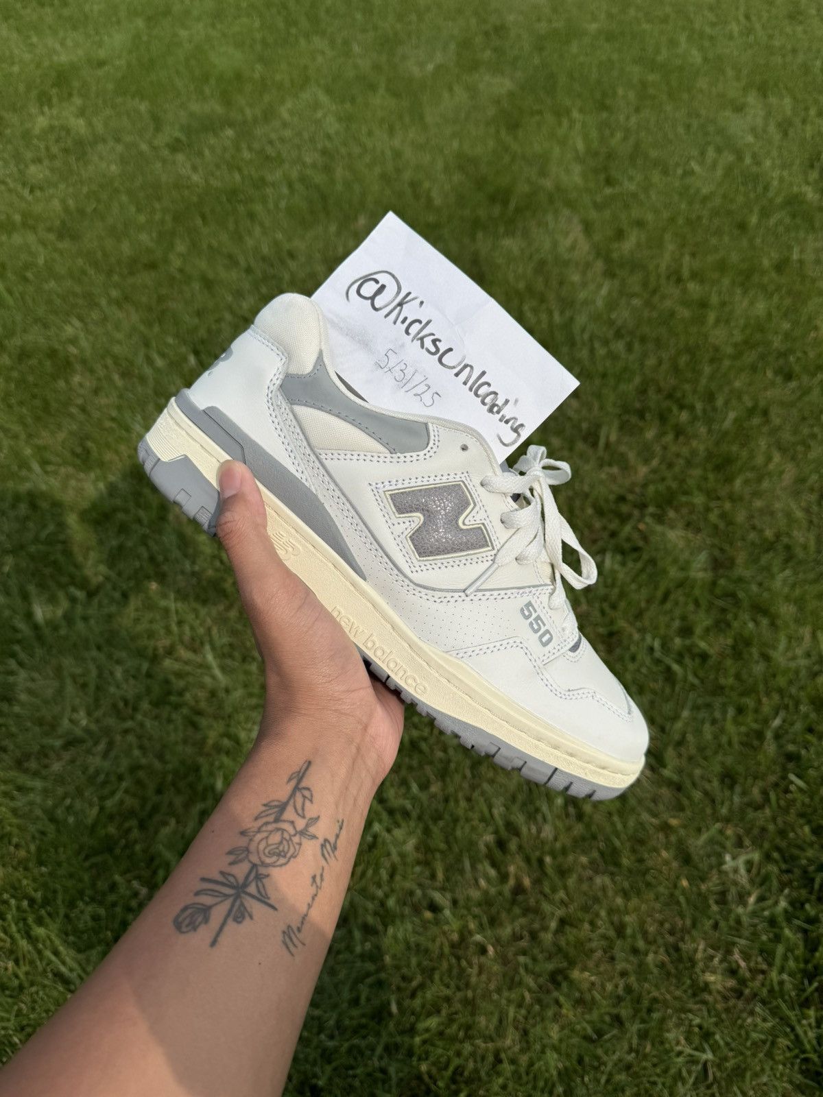Aime Leon Dore × New Balance New Balance x Aime Leon Dore 550 Silver Size 11 Size US 11 / EU 44 - 1 Thumbnail