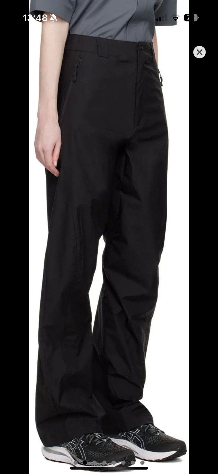 Hyein Seo Hyein Seo Black Shell Pants FW22 Size US 35 - 2 Thumbnail