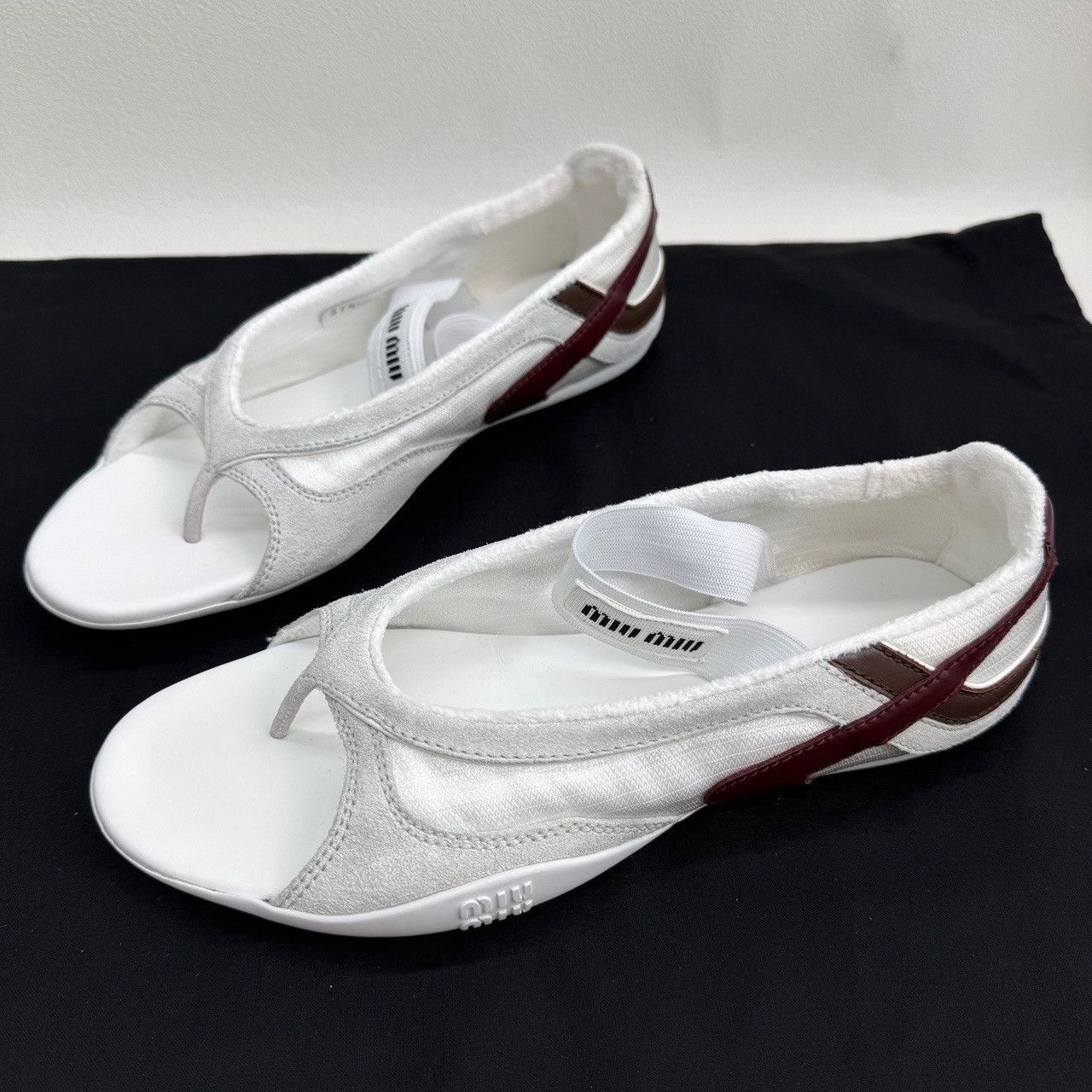 Miu Miu Miu Miu White Sandals us_6-5 Women Size US 6.5 / IT 36.5 - 1 Thumbnail
