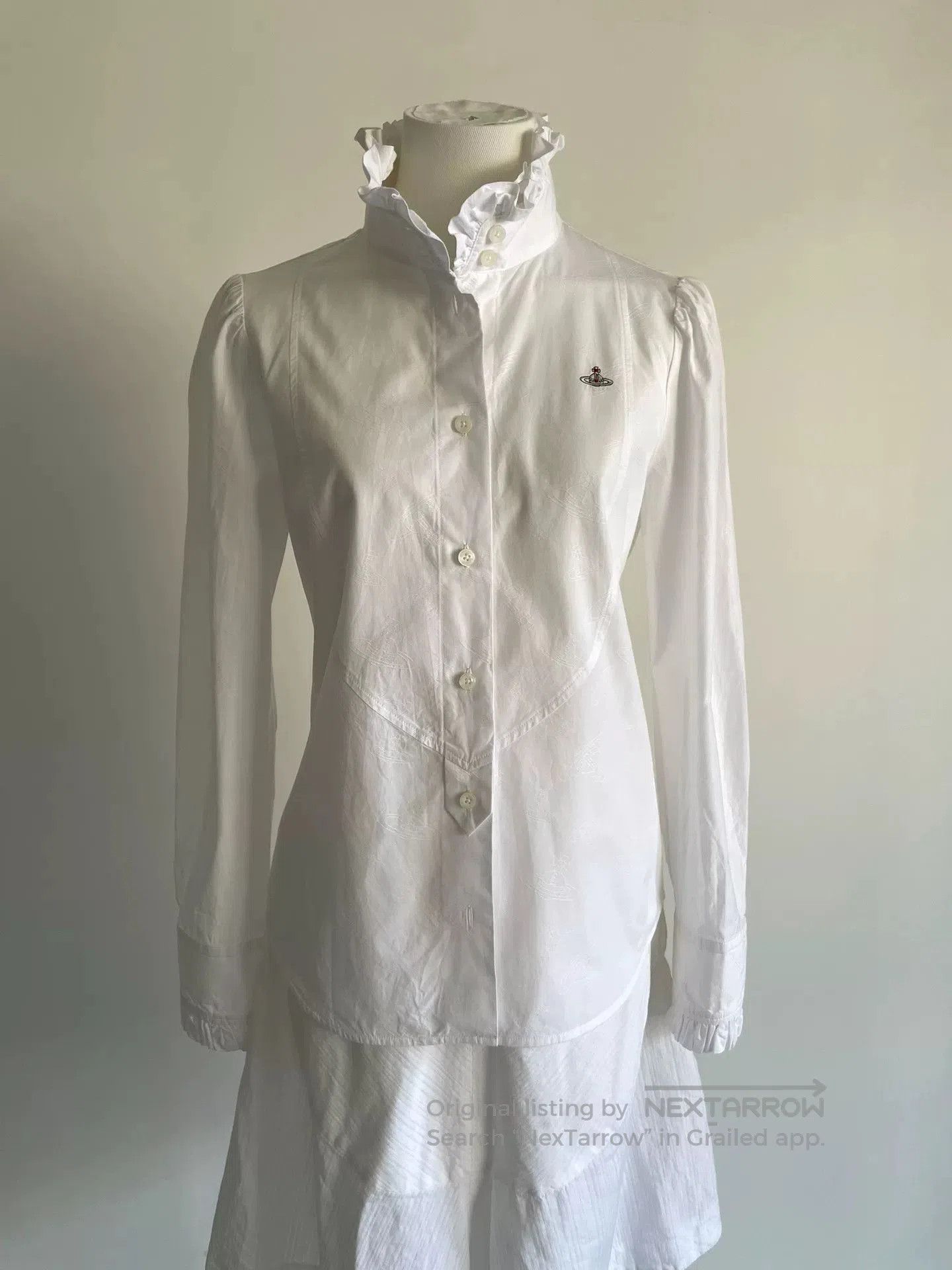 Vivienne Westwood vivienne westwood ruffled collar embroidered shirt. Size S / US 4 / IT 40 - 3 Thumbnail