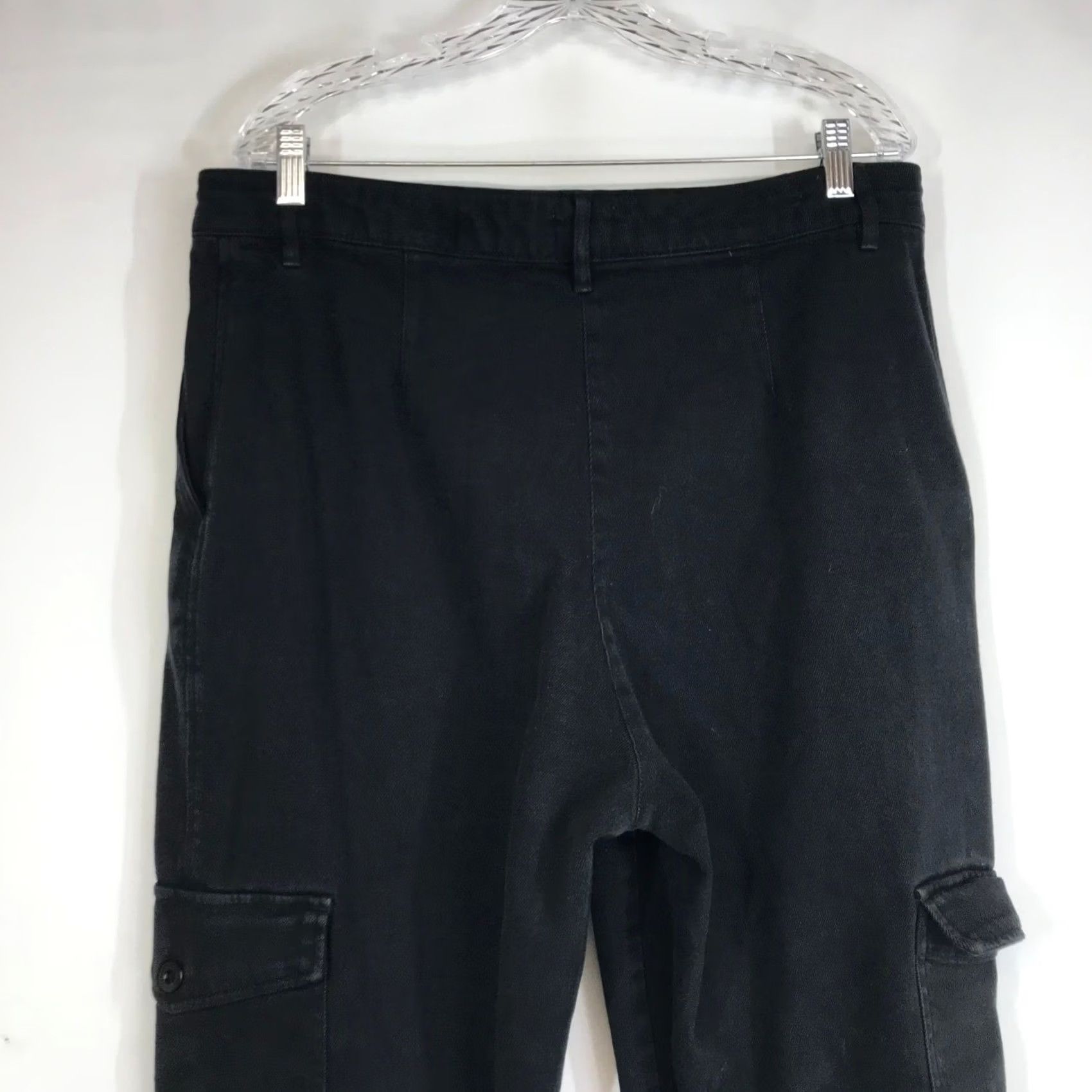 Vintage Wilfred Free Black Cargo Pants Womens Size 16 Casual Pockets Cargo Pants Womens Size 38" / US 16 / IT 52 - 6 Thumbnail