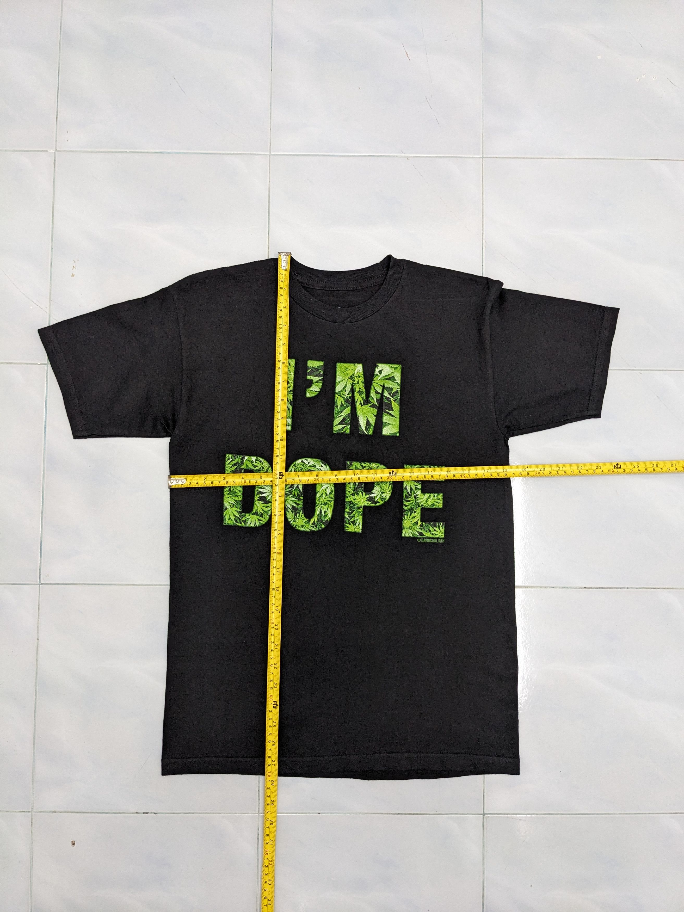 Goliath DAVID GOLIATH DESIGNER I'M DOPE MARIJUANA TSHIRT Size US S / EU 44-46 / 1 - 6 Thumbnail
