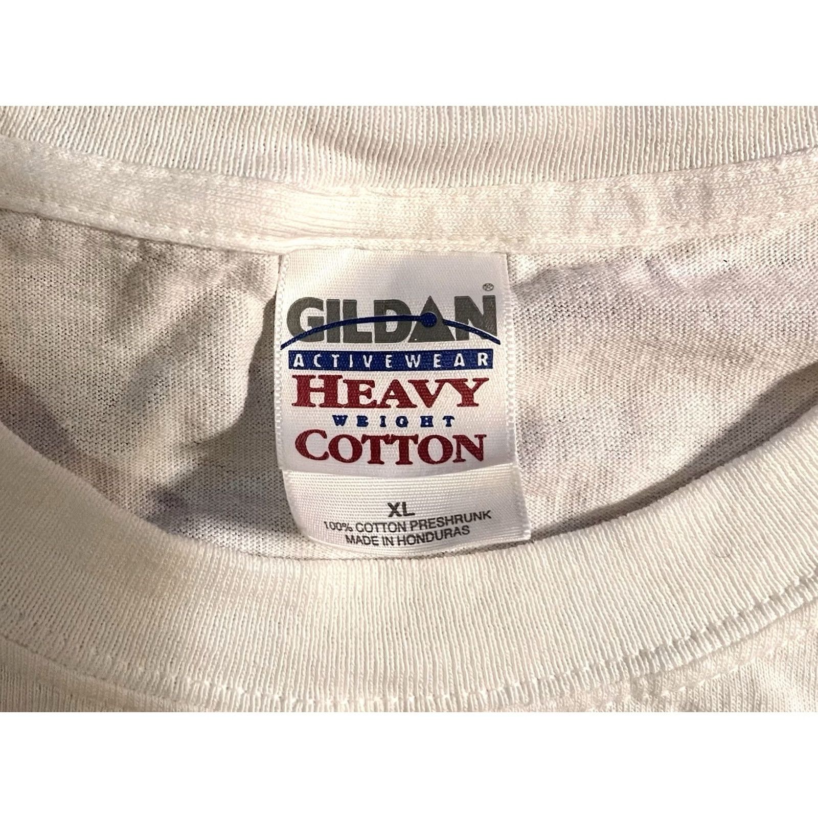 Gildan VINTAGE New York Blood Center 6 Train Subway Shirt Men’s XL White 90s City Logo T-Shirt Size US XL / EU 56 / 4 - 4 Thumbnail
