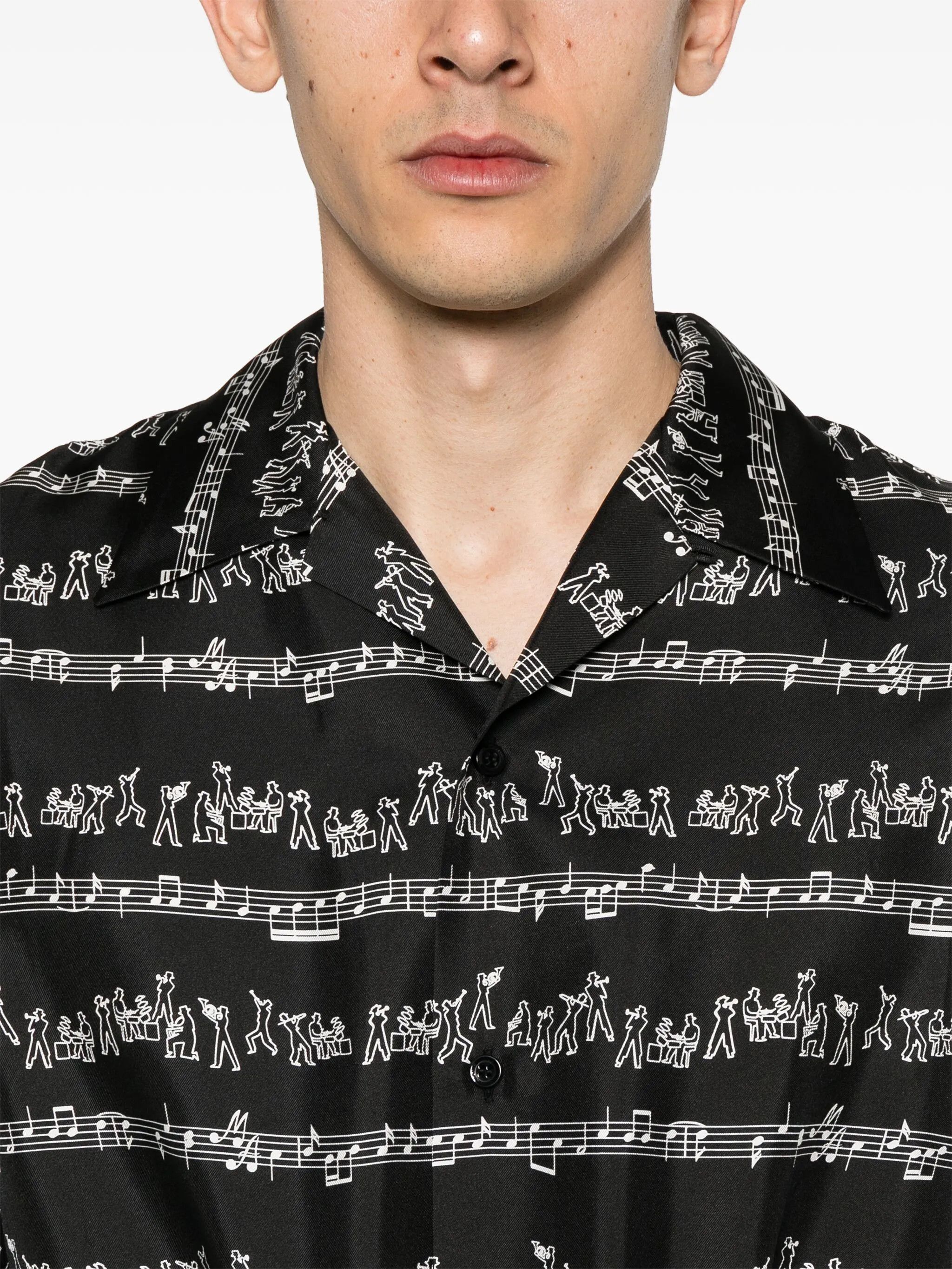 Amiri o1s1wg110526 Jazz Band Bowling Shirt in Multicolor Size US S / EU 44-46 / 1 - 5 Thumbnail