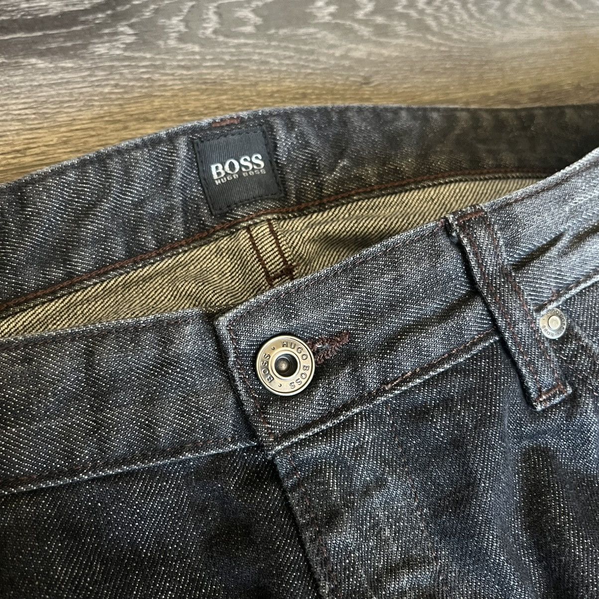 Hugo Boss × Vintage Hugo Boss Delaware Slim Fit Washed Black Denim Jeans 34x32 Size US 34 / EU 50 - 7 Thumbnail