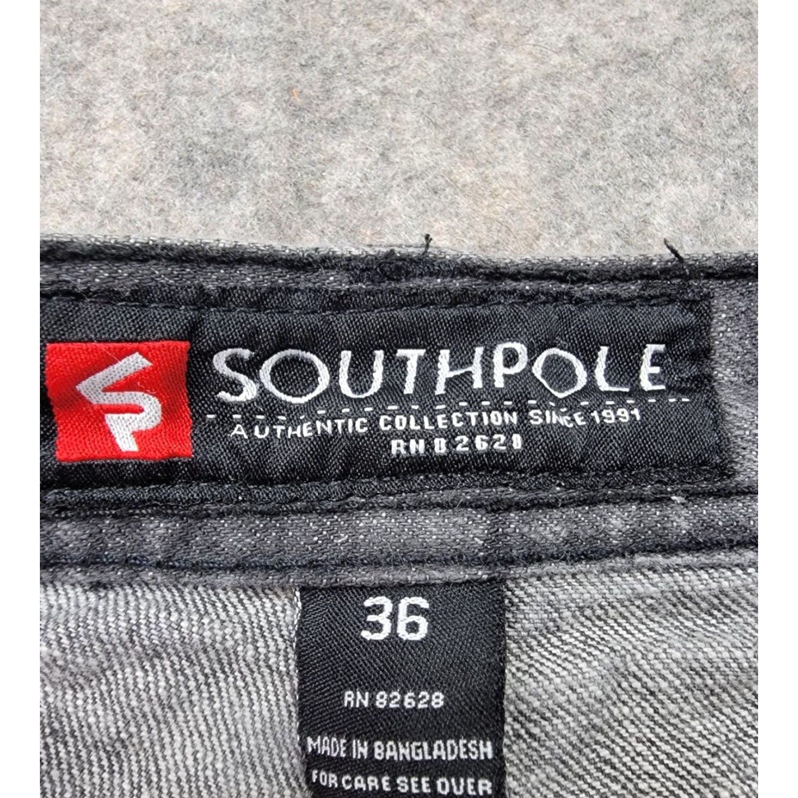 Southpole Southpole Jeans Shorts Mens 36 Black Gray Distressed Denim Collection Bermuda 90s Hip Hop Mens Size US 36 / EU 52 - 4 Thumbnail