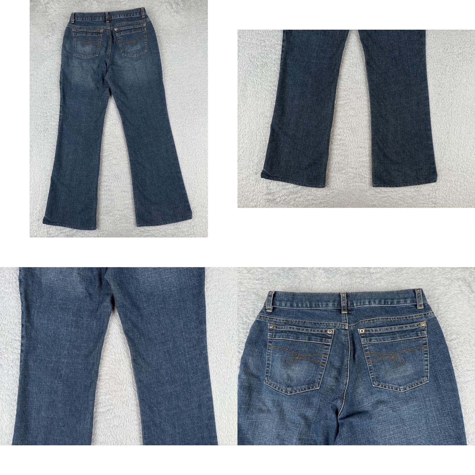 Jones New York Jones New York Sport Jeans Womens 6 Blue Denim Flared Cotton Blend Stretch 28x27 Size 28" / US 6 / IT 42 - 9 Thumbnail