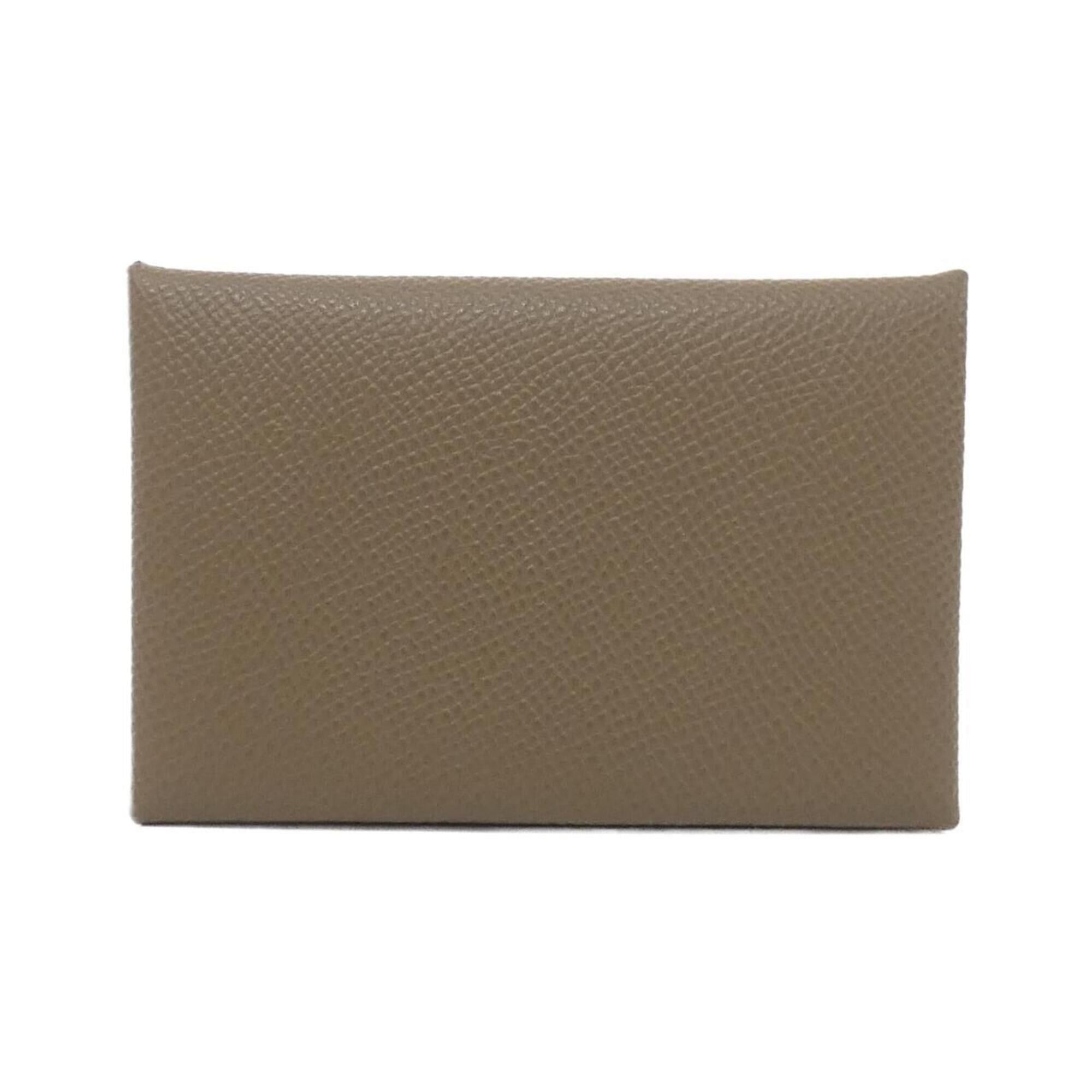 Hermes Hermes Calvi 044164CK Business Card Holder/Card Case Size ONE SIZE - 1 Thumbnail