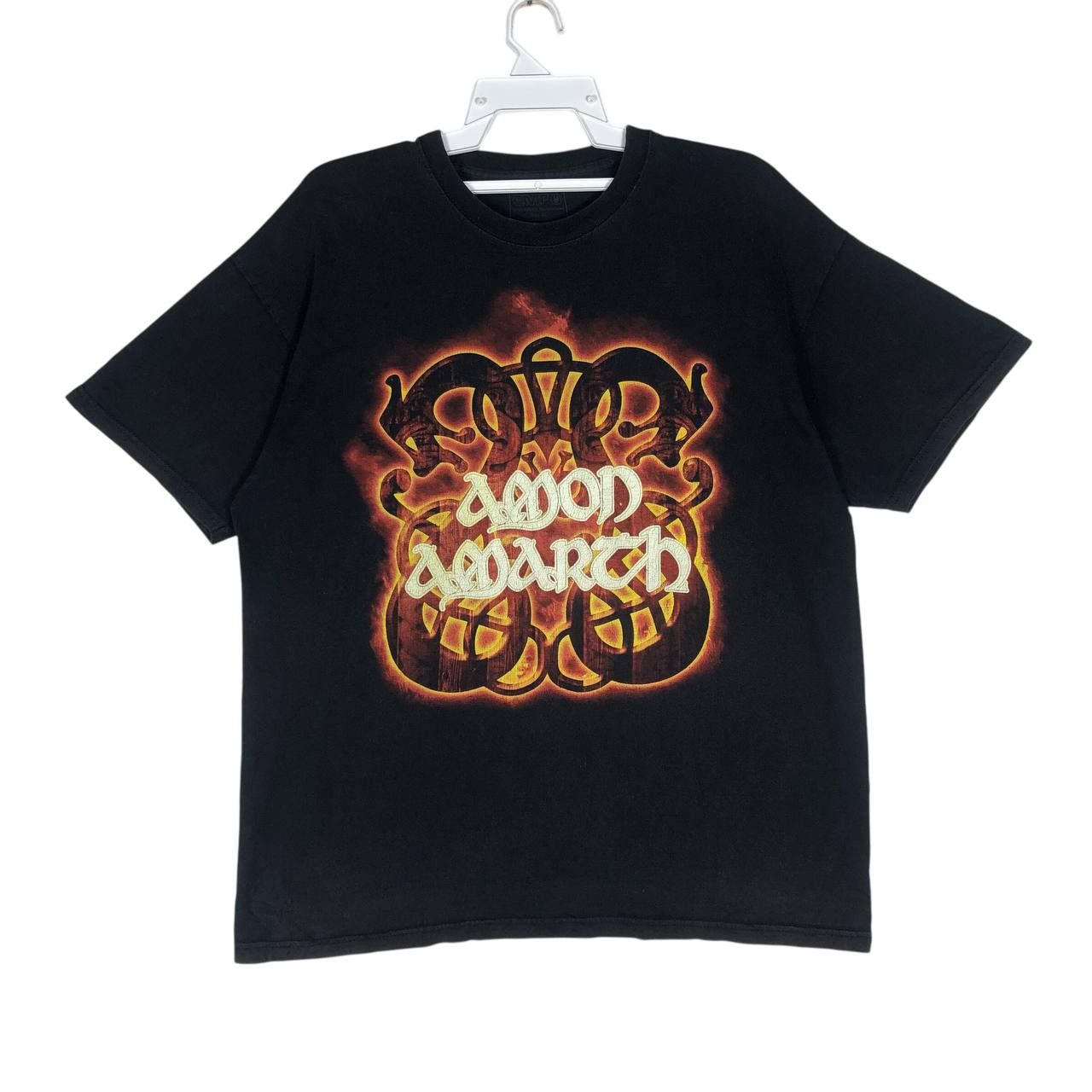 Band Tees Vintage Amon Amarth Fire Horse Men T-Shirt Size US XL / EU 56 / 4 - 1 Thumbnail
