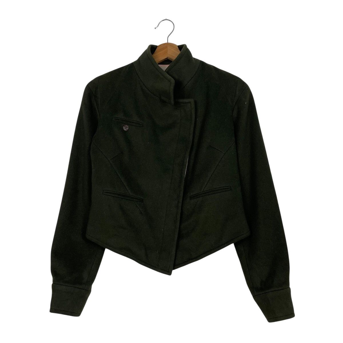 ANTEPRIMA Anteprima Asymmetrical Design Casual Wool Jacket Size XS / US 0-2 / IT 36-38 - 1 Thumbnail