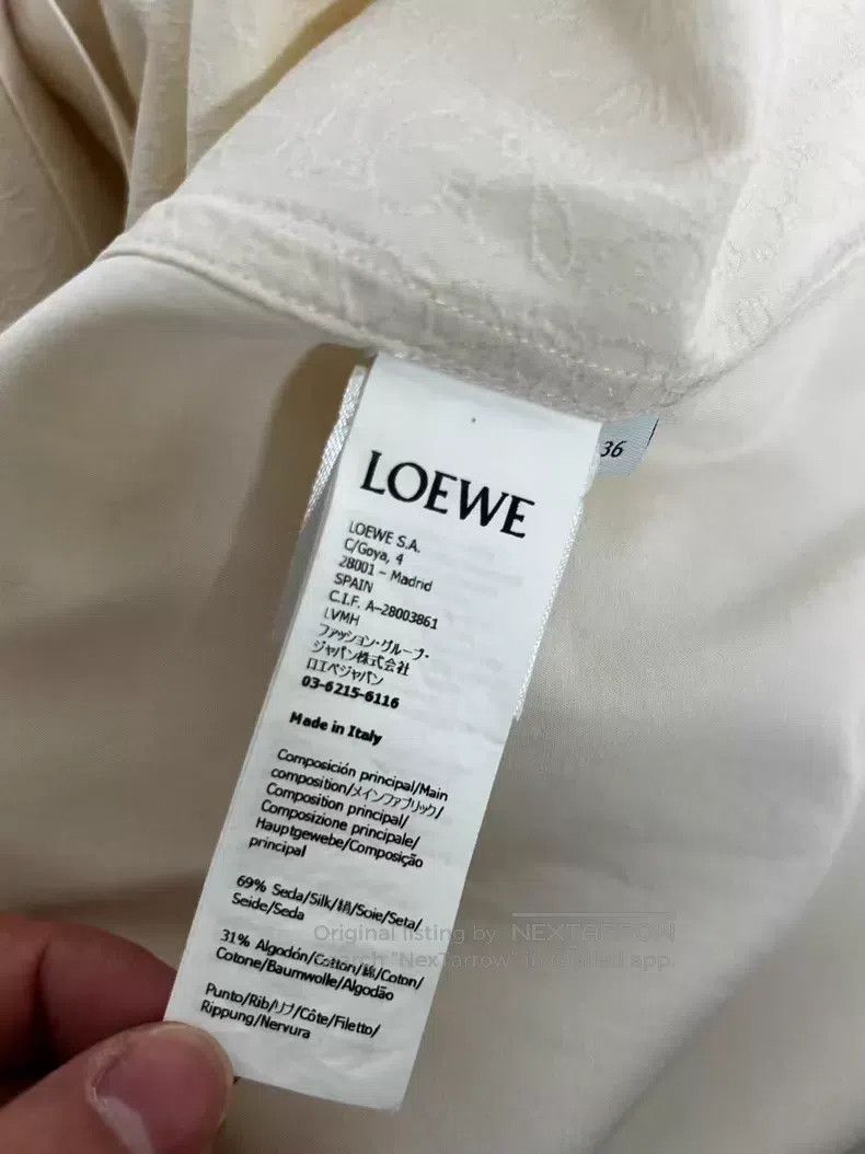 Loewe Loewe Early Autumn Dark Pattern Full Print Hooded Shirt Size XS / US 0-2 / IT 36-38 - 4 Thumbnail