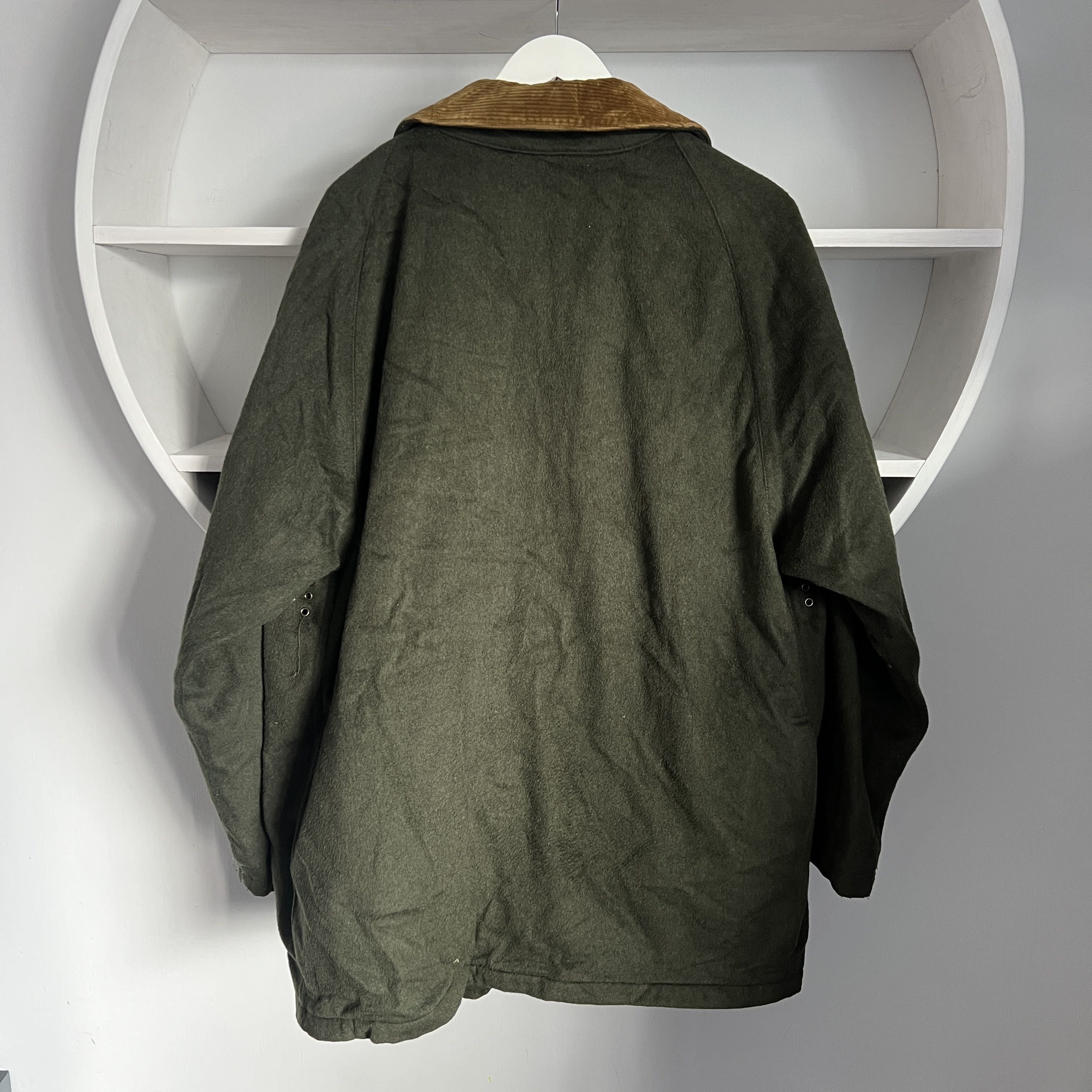Barbour VINTAGE Men's JOHN ASHFIELD Wool Hunting Green Jacket Size US XL / EU 56 / 4 - 4 Thumbnail