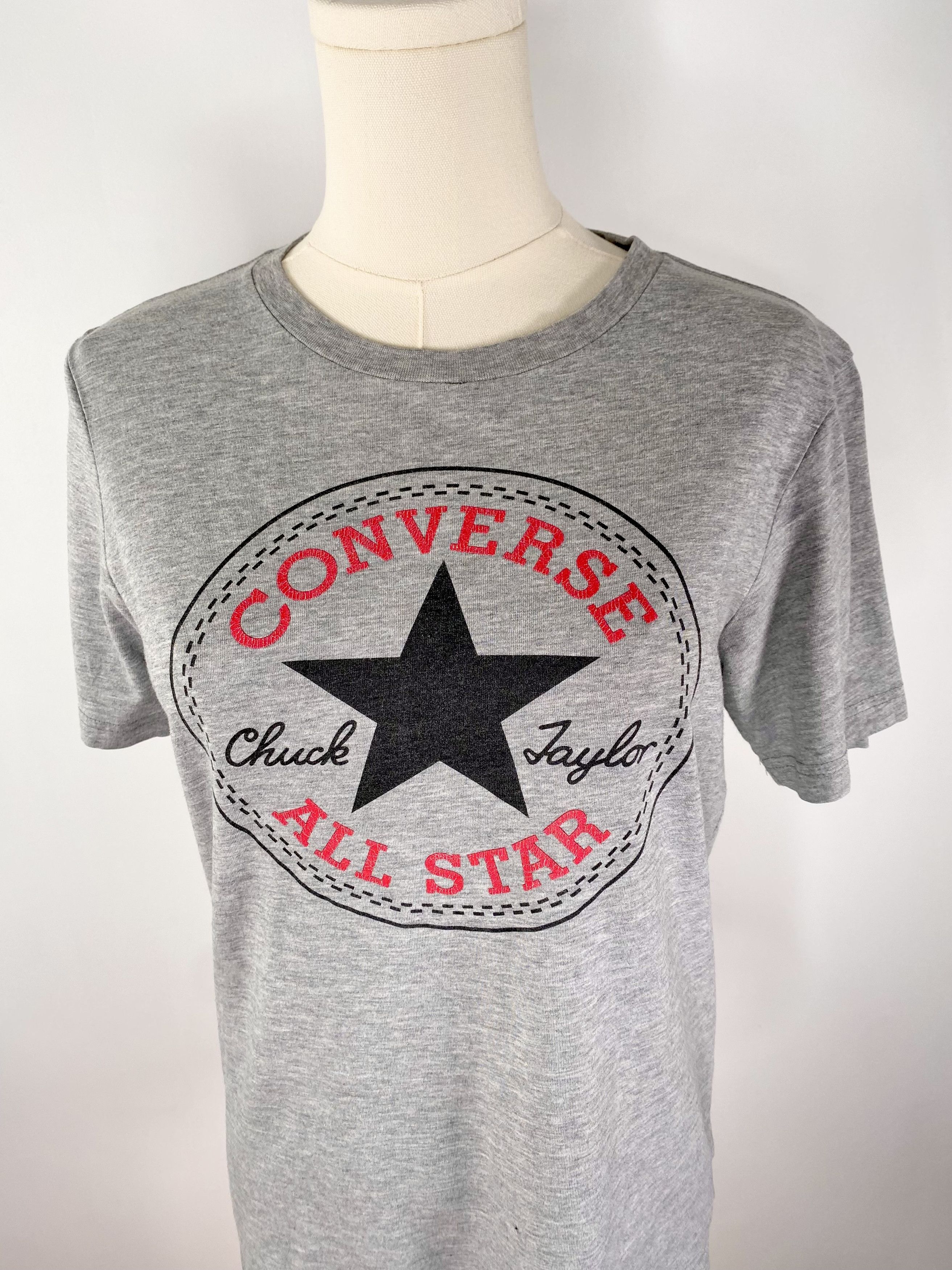Converse Converse All Star - Grey Graphic T-Shirt Size ONE SIZE - 3 Thumbnail