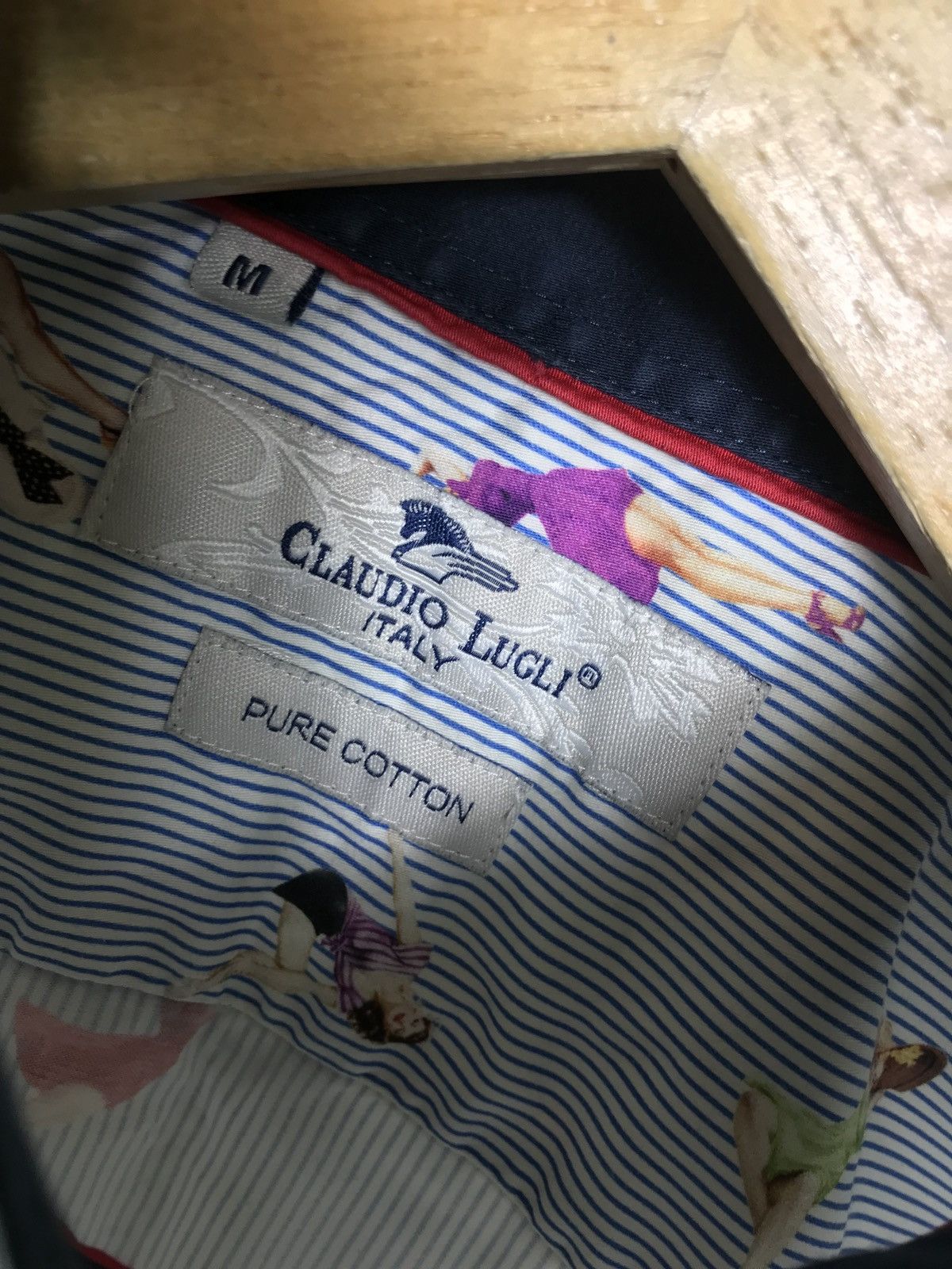 Other Claudio Lugli Dress Shirt Button Blue Girls Monogtam Size US M / EU 48-50 / 2 - 6 Thumbnail