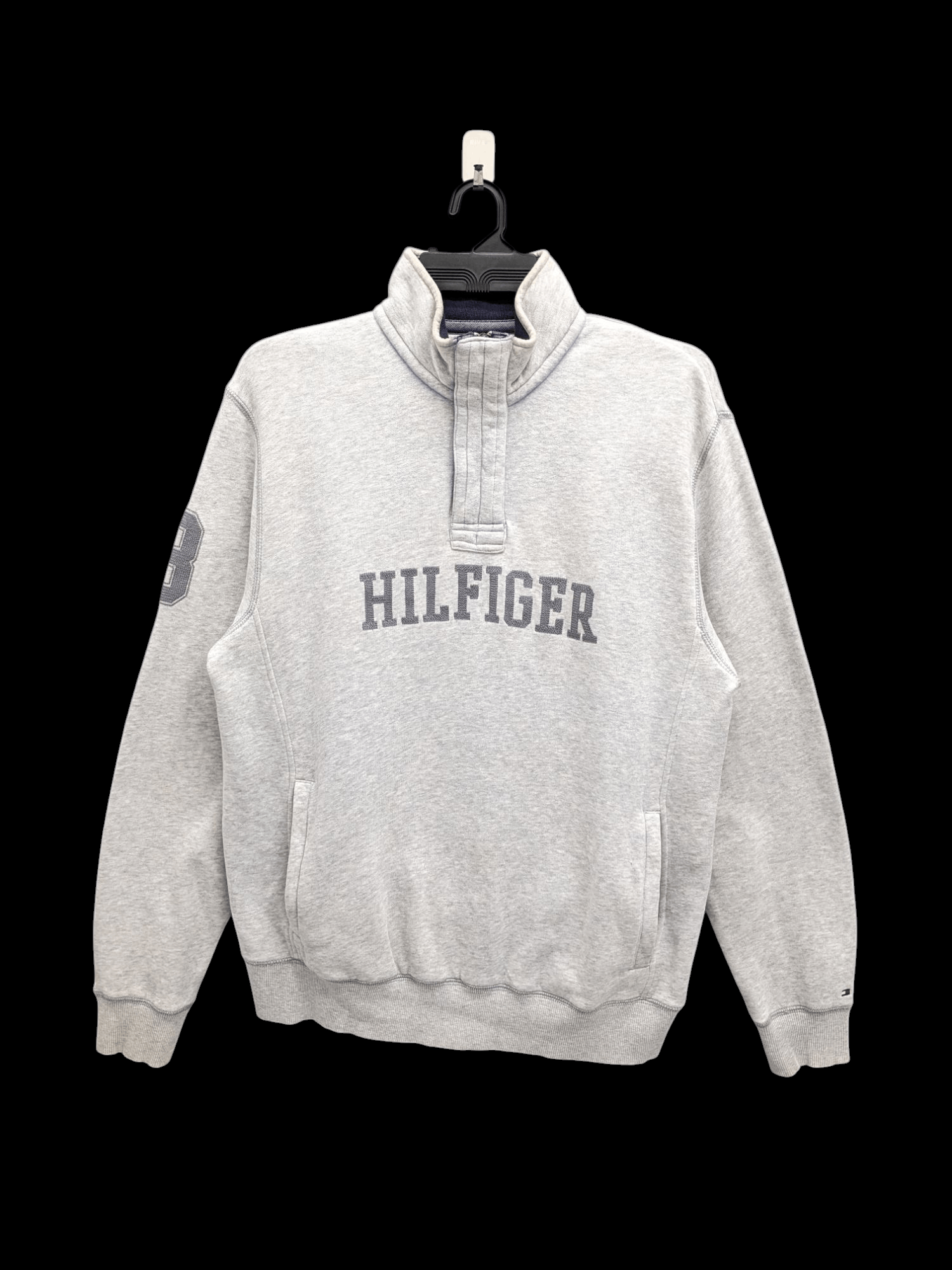 Tommy Hilfiger VINTAGE TOMMY HILFIGER HALF ZIPPER SWEATSHIRT Size US L / EU 52-54 / 3 - 1 Thumbnail