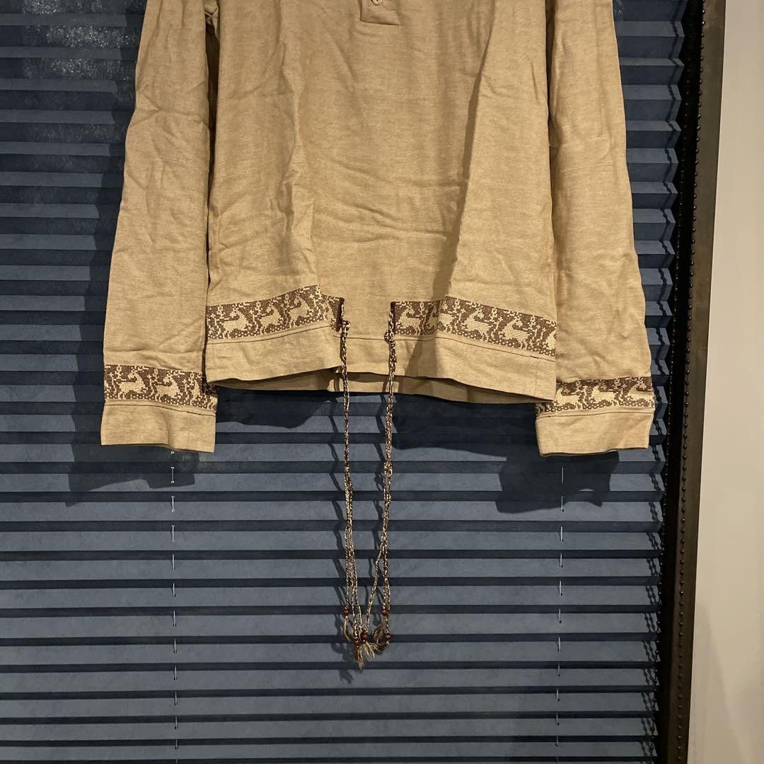 Number (N)ine AW02 "Nowhere Man" Long Sleeve Henley Tee Size US M / EU 48-50 / 2 - 3 Thumbnail