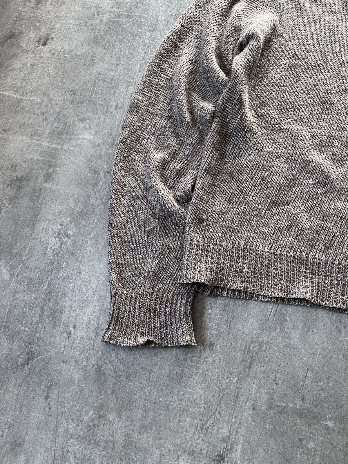 Our Legacy Our Legacy brown 100% lienen sweater Size US M / EU 48-50 / 2 - 2 Thumbnail