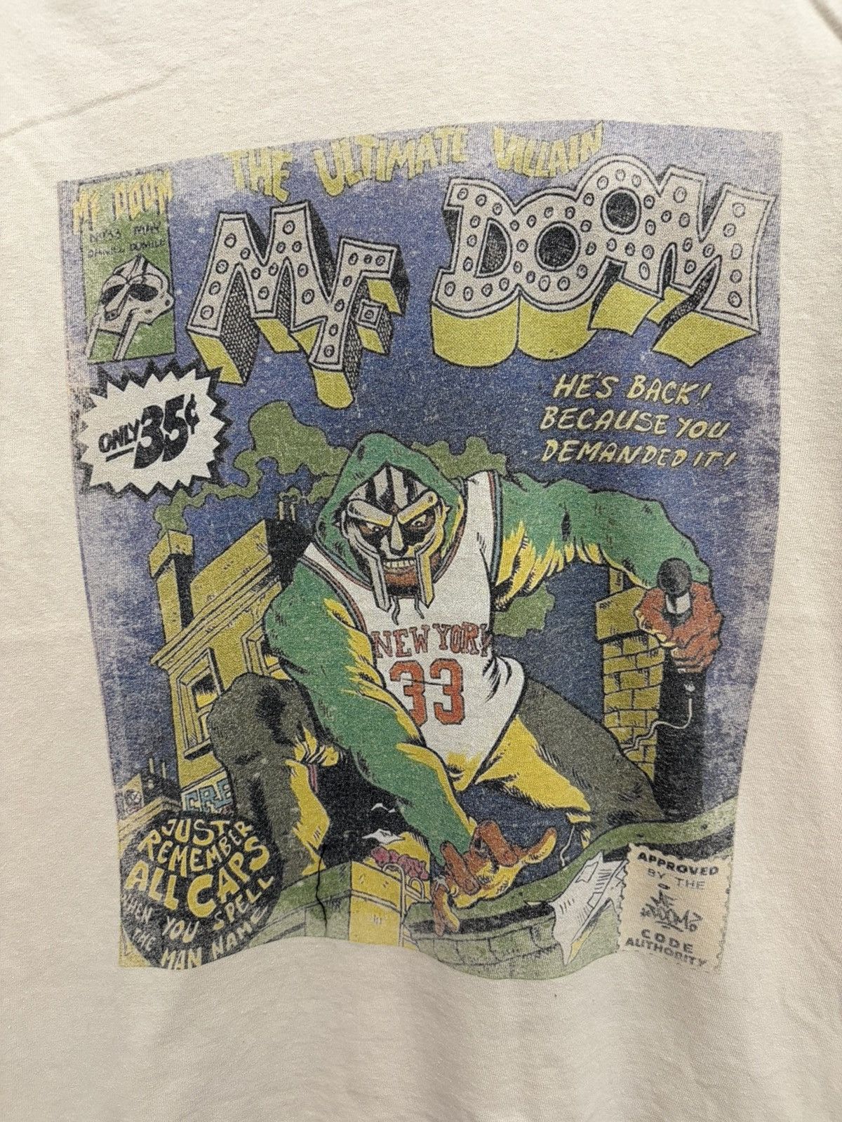 MF Doom MF DOOM THE ULTIMATE VILLAIN ALL CAPS TEE Size US L / EU 52-54 / 3 - 5 Thumbnail