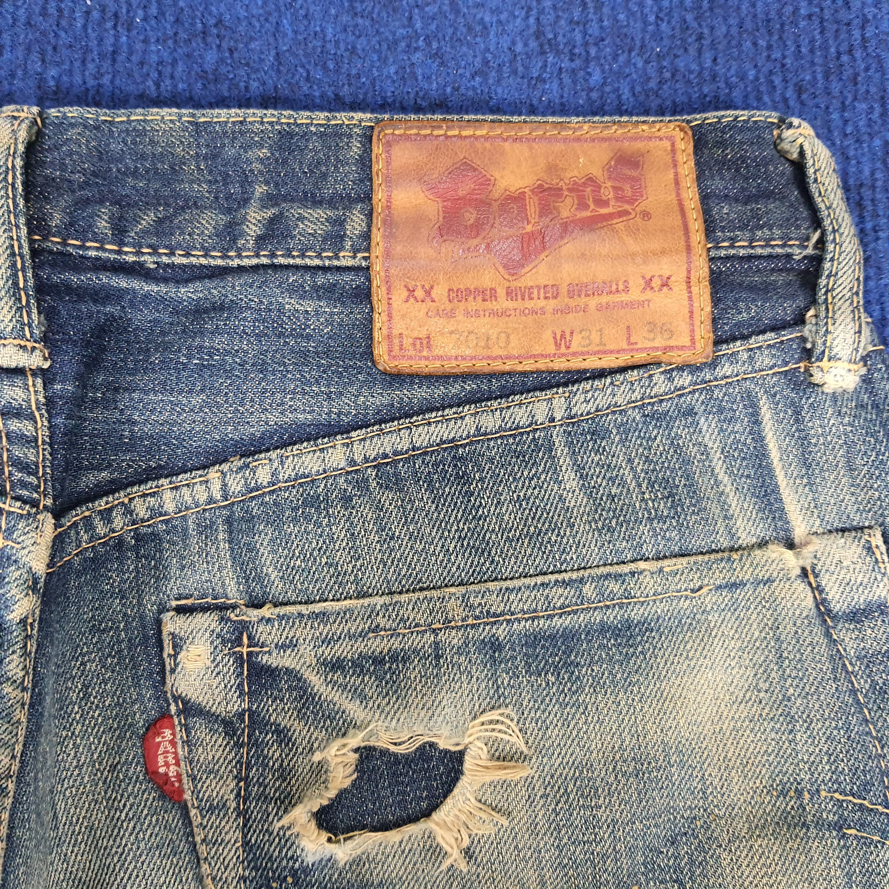 BARNS OUTFITTERS × Japanese Brand × Vintage Vintage Barns Selvedge Japanese Brand Repaired Jeans Size US 28 / EU 44 - 5 Thumbnail