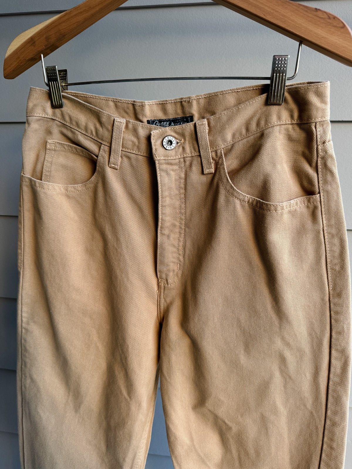 Guess Vintage 90s Guess USA Jeans Tan Brown Made in USA 31 Size US 31 - 6 Thumbnail