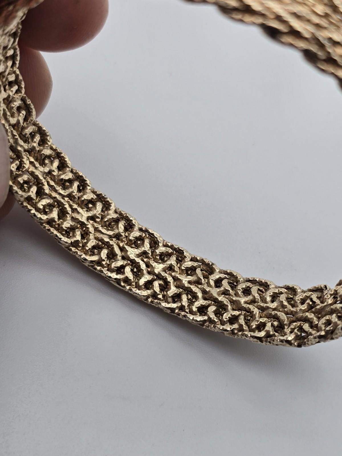 The Unbranded Brand Sterling Silver Braided Bangle Marked 925 Turkey Size ONE SIZE - 5 Thumbnail