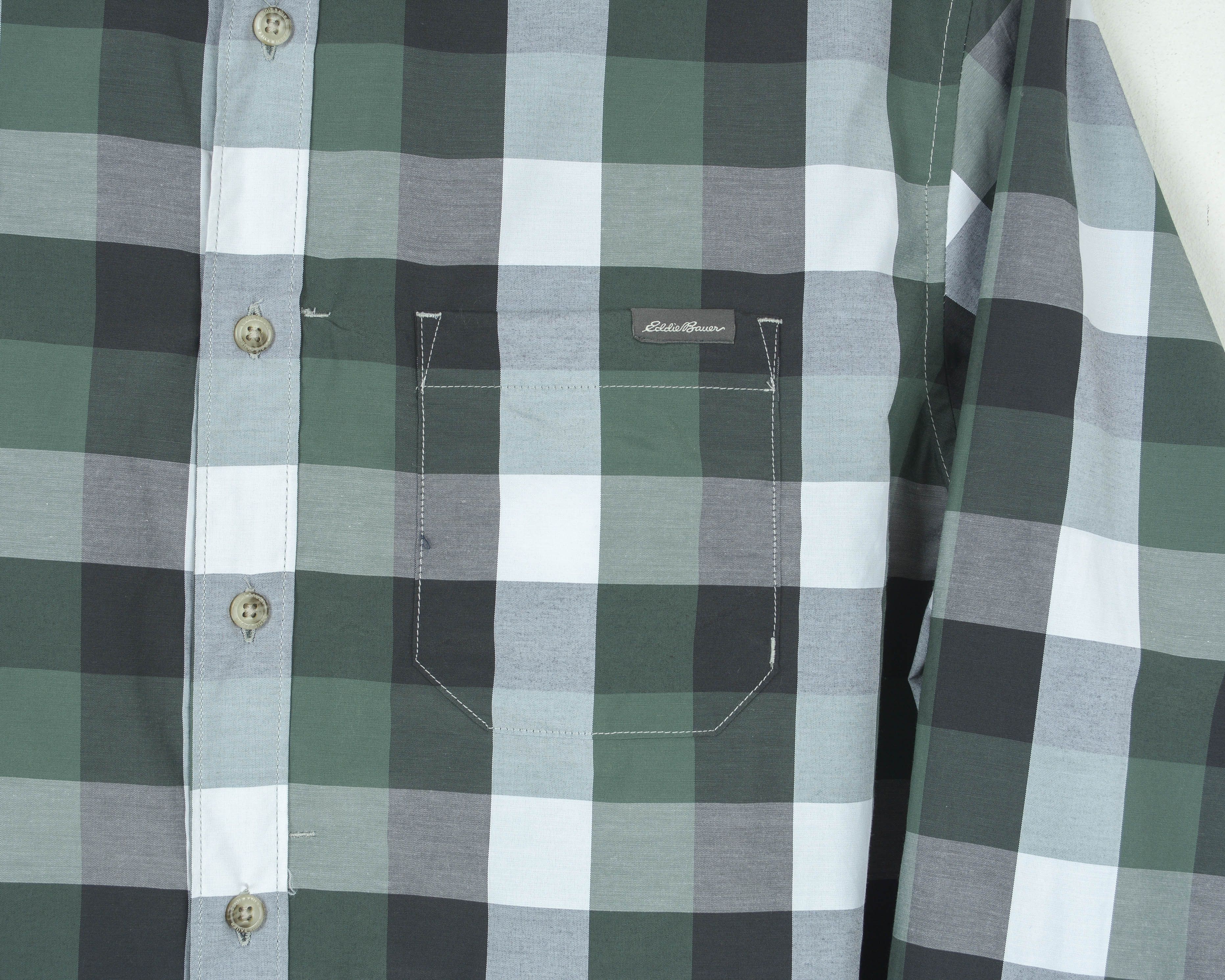 Eddie Bauer Men's Tall L Shirt Check Flannel Casual Long Sleeve Size US L / EU 52-54 / 3 - 6 Thumbnail
