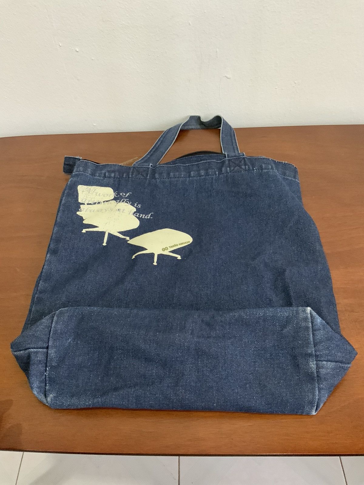 Japanese Brand Takeo Kikuchi Denim Japan Tote Bag Size ONE SIZE - 8 Thumbnail