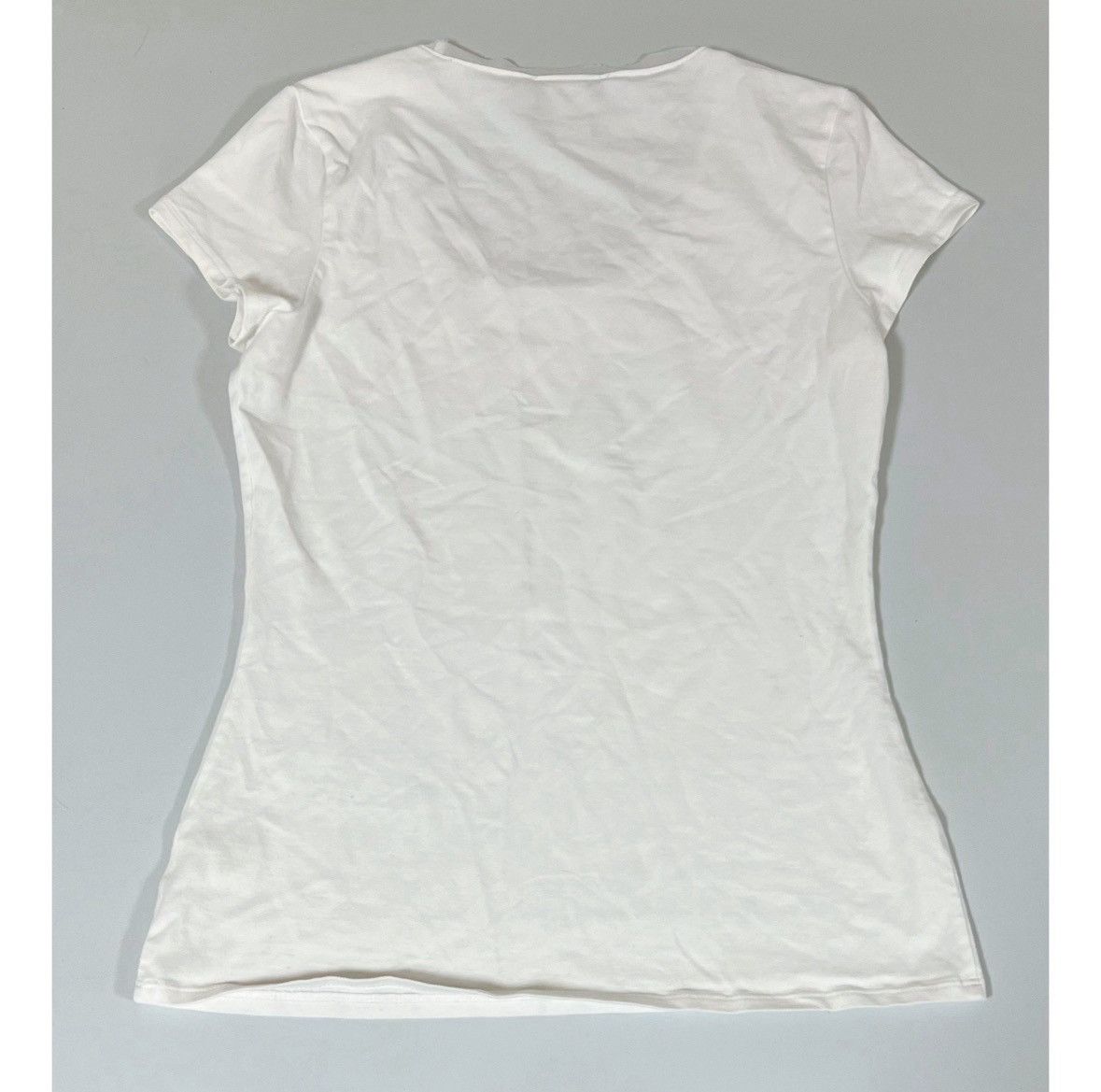 White House Black Market White Diamond Striped Short Sleeve Top T-Shirt Tee Size XS 💎 Size XS / US 0-2 / IT 36-38 - 5 Thumbnail