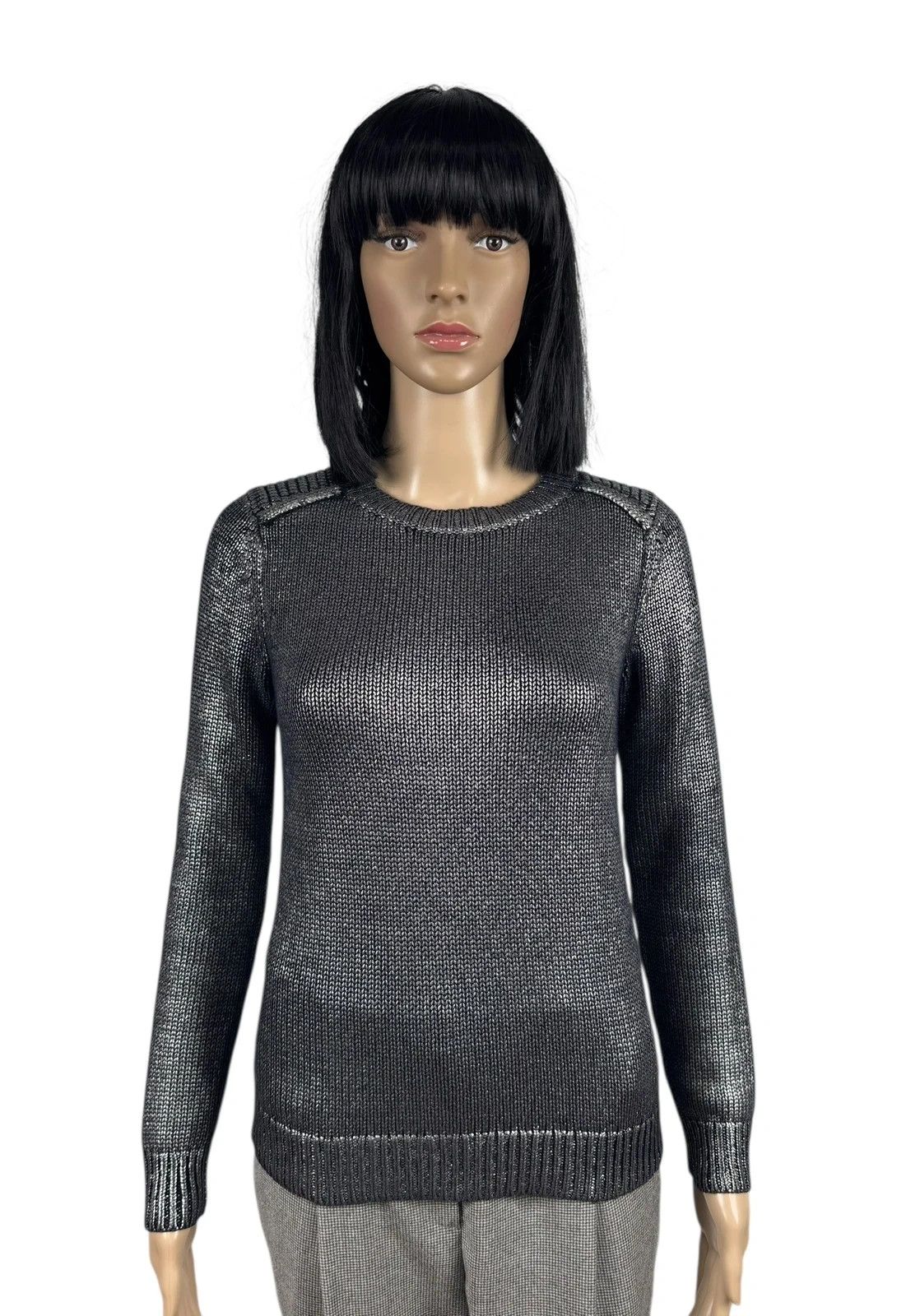 Maje Maje Cotton Melallic Pullover size 1 Size S / US 4 / IT 40 - 1 Thumbnail