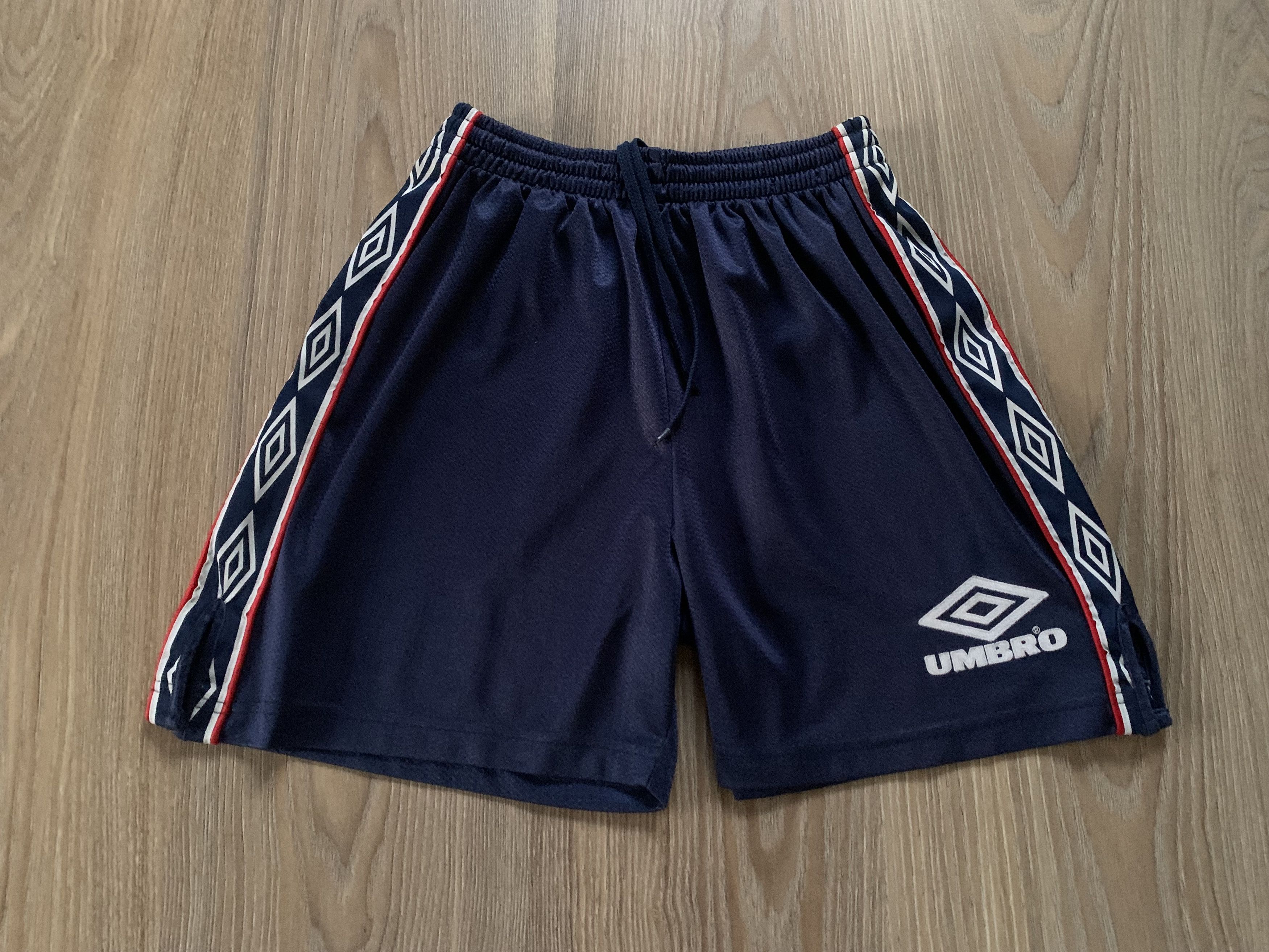 Umbro Vintage Umbro Lampass Blue Training Shorts Size US 30 / EU 46 - 2 Thumbnail