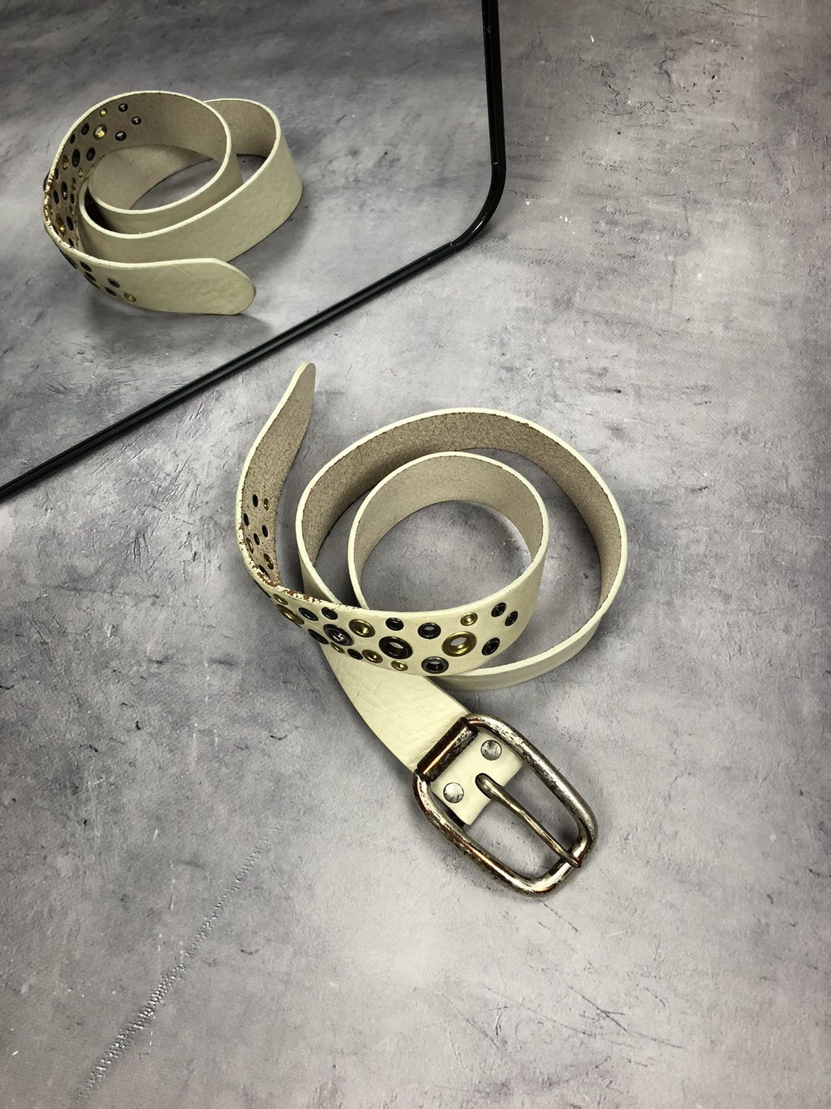 Diesel Diesel Leather Beige Belt Size ONE SIZE - 1 Thumbnail