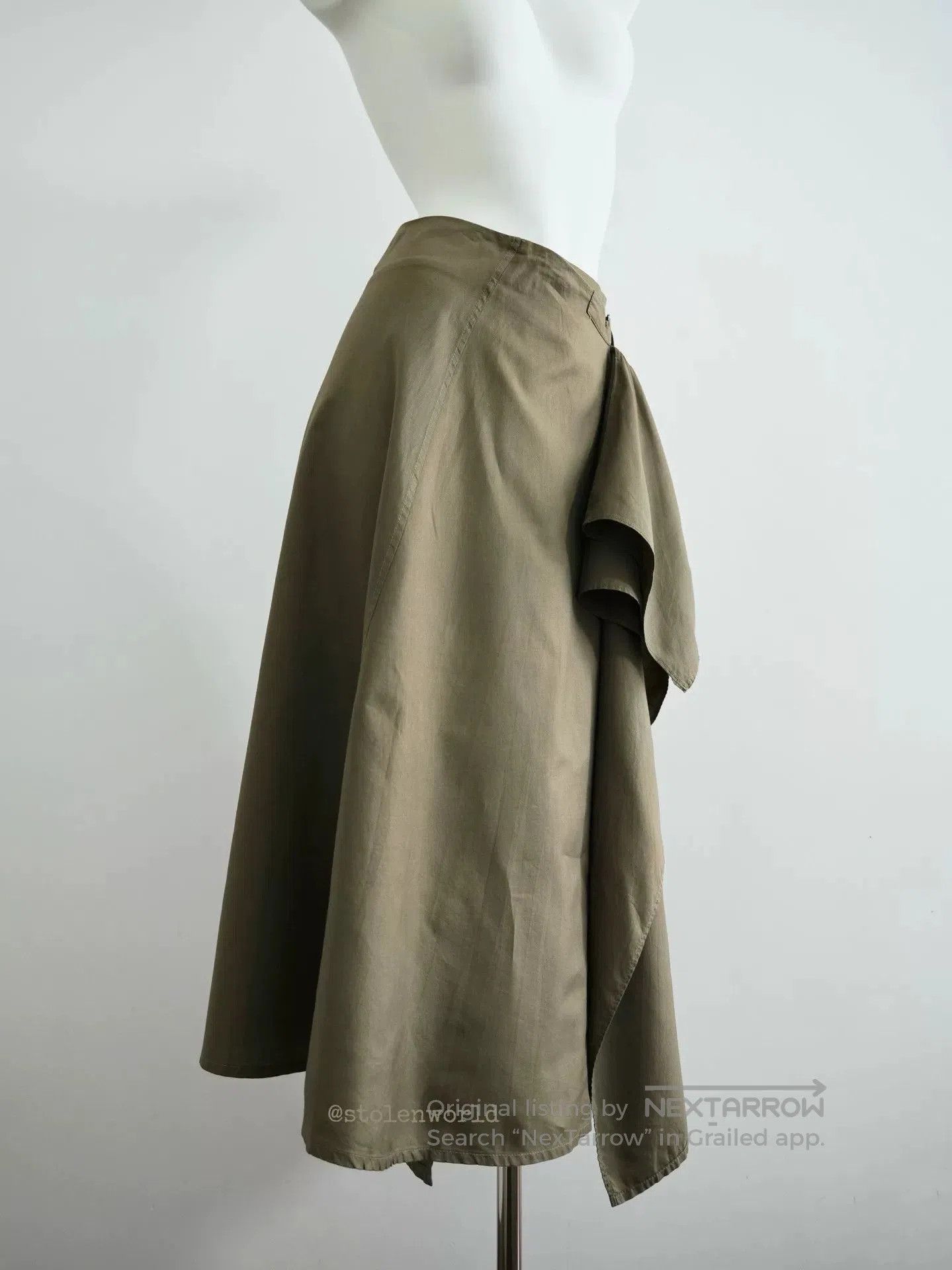 Yohji Yamamoto Yohji Yamamoto Asymmetrical Drape Skirt. Size 22" - 5 Thumbnail