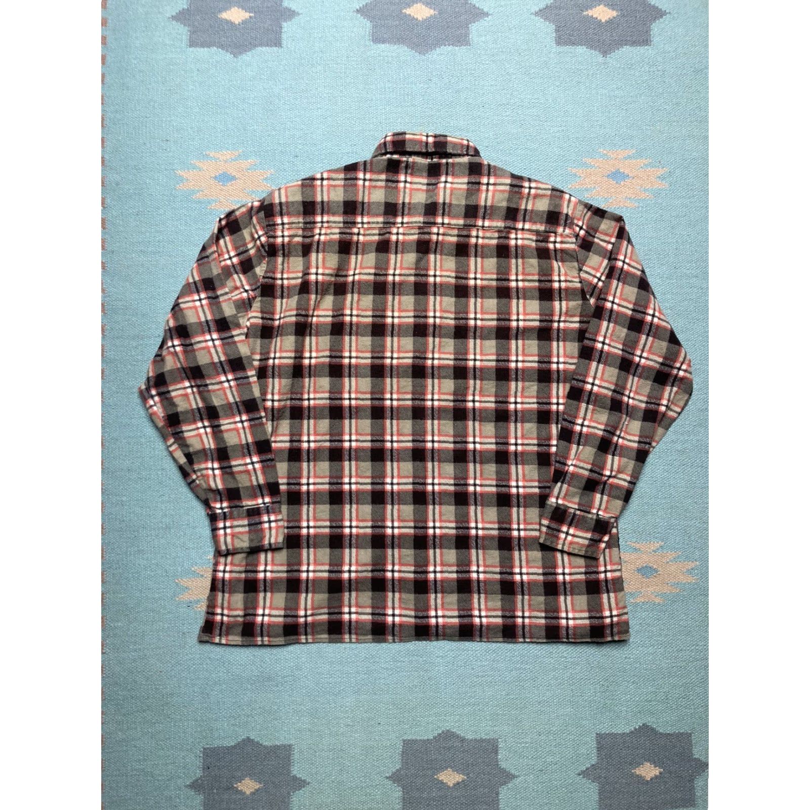 Dickies VINTAGE Dickies Shirt Plaid Check Cotton Flannel Button-Up Long Sleeve Men Large Size US L / EU 52-54 / 3 - 8 Thumbnail
