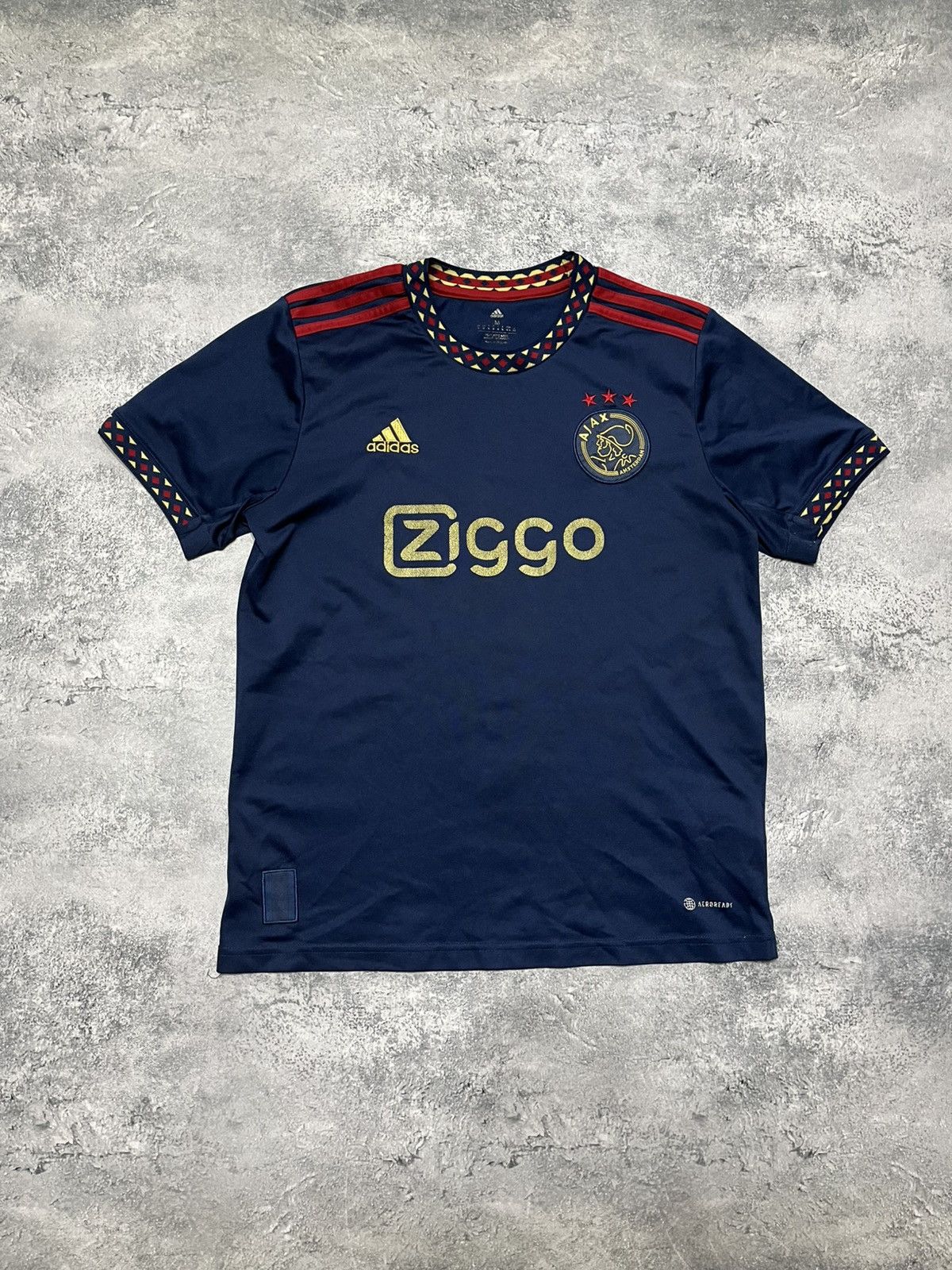 Vintage AJAX HOME FOOTBALL SHIRT 2021/2022 SOCCER JERSEY ADIDAS Size US M / EU 48-50 / 2 - 1 Thumbnail
