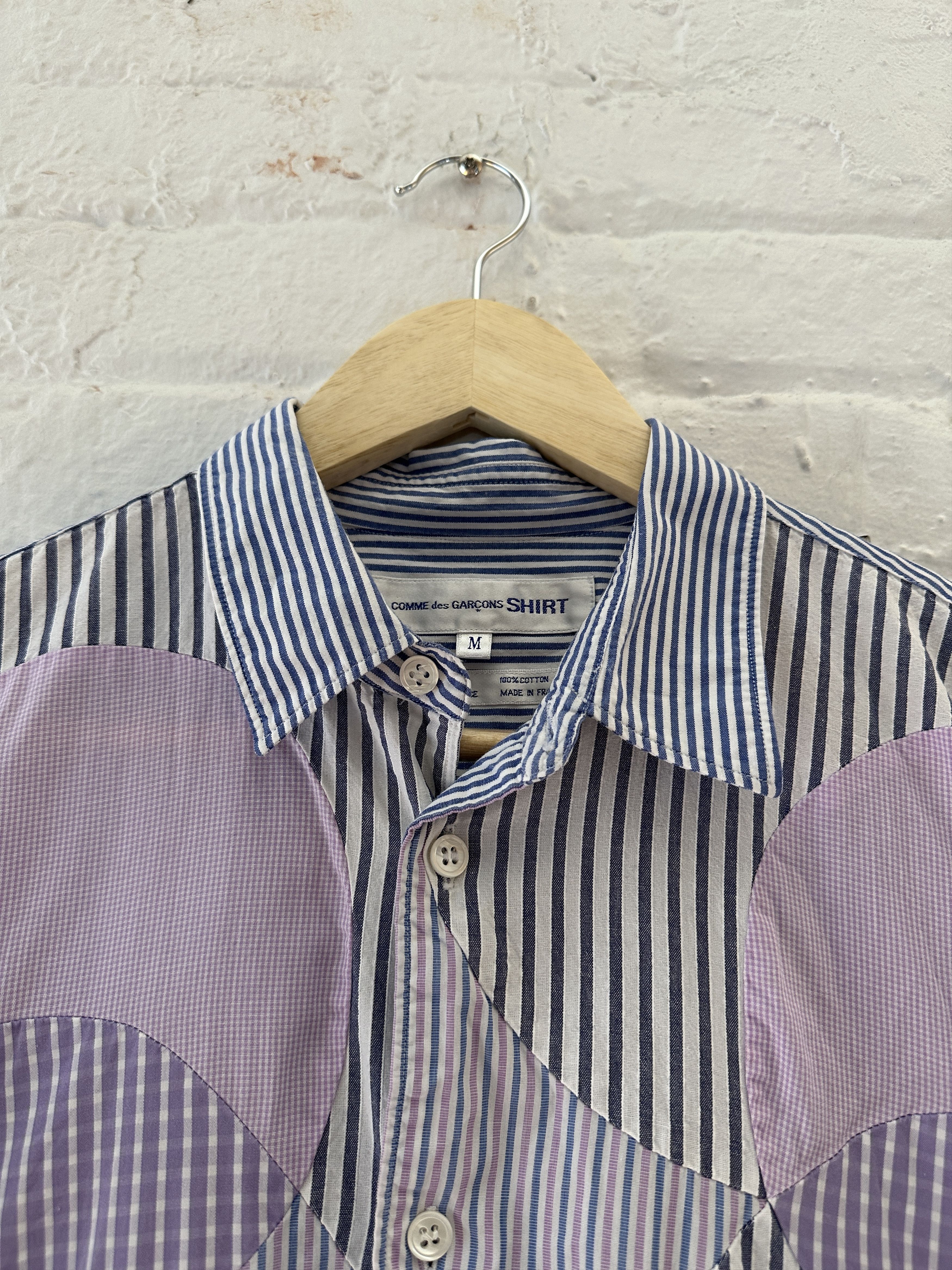 Comme des Garcons Comme des Garcons SHIRT Abstract Paneled Striped Button Up Size US S / EU 44-46 / 1 - 2 Thumbnail