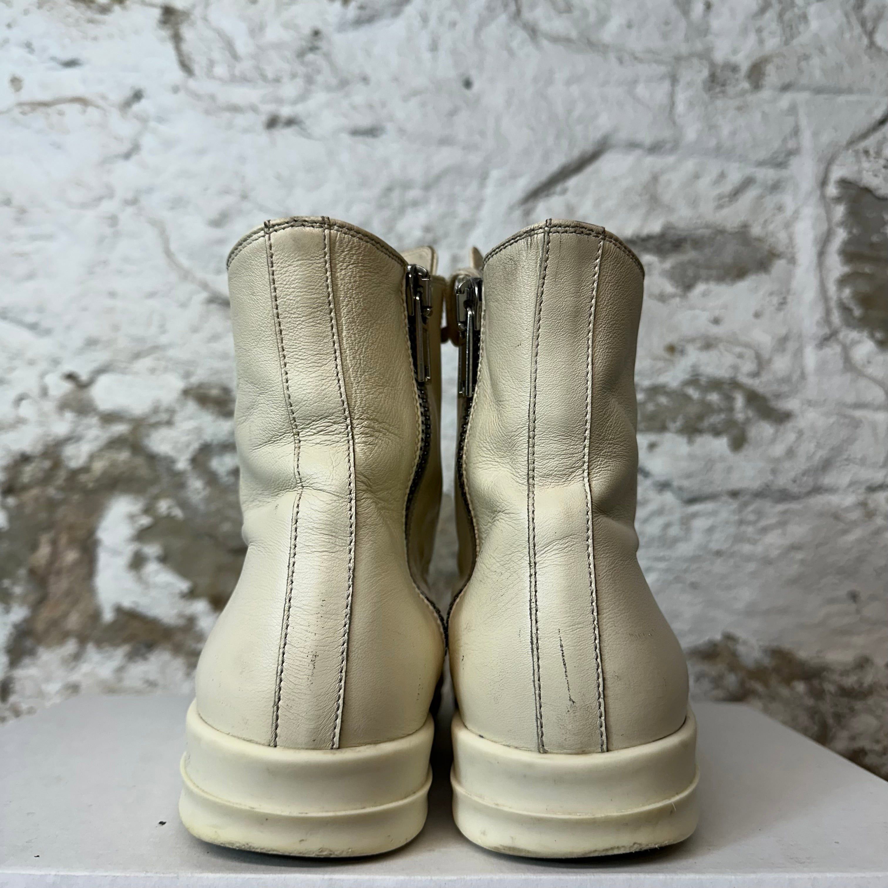Rick Owens Rick Owens Ramone High Natural Milk Sneaker Sz 6 (38) Size US 6 / EU 39 - 5 Thumbnail