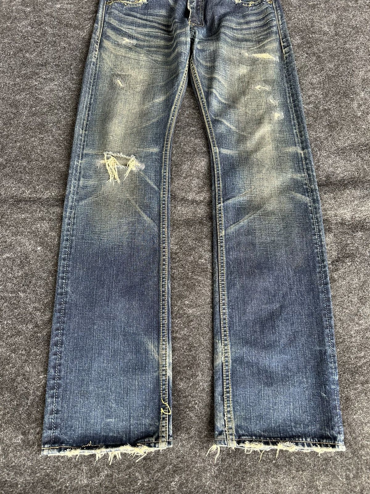 TMT 💥 Rare TMT Japan 8th Anniversary Washed Vintage Denim D483 Size US 32 / EU 48 - 3 Thumbnail