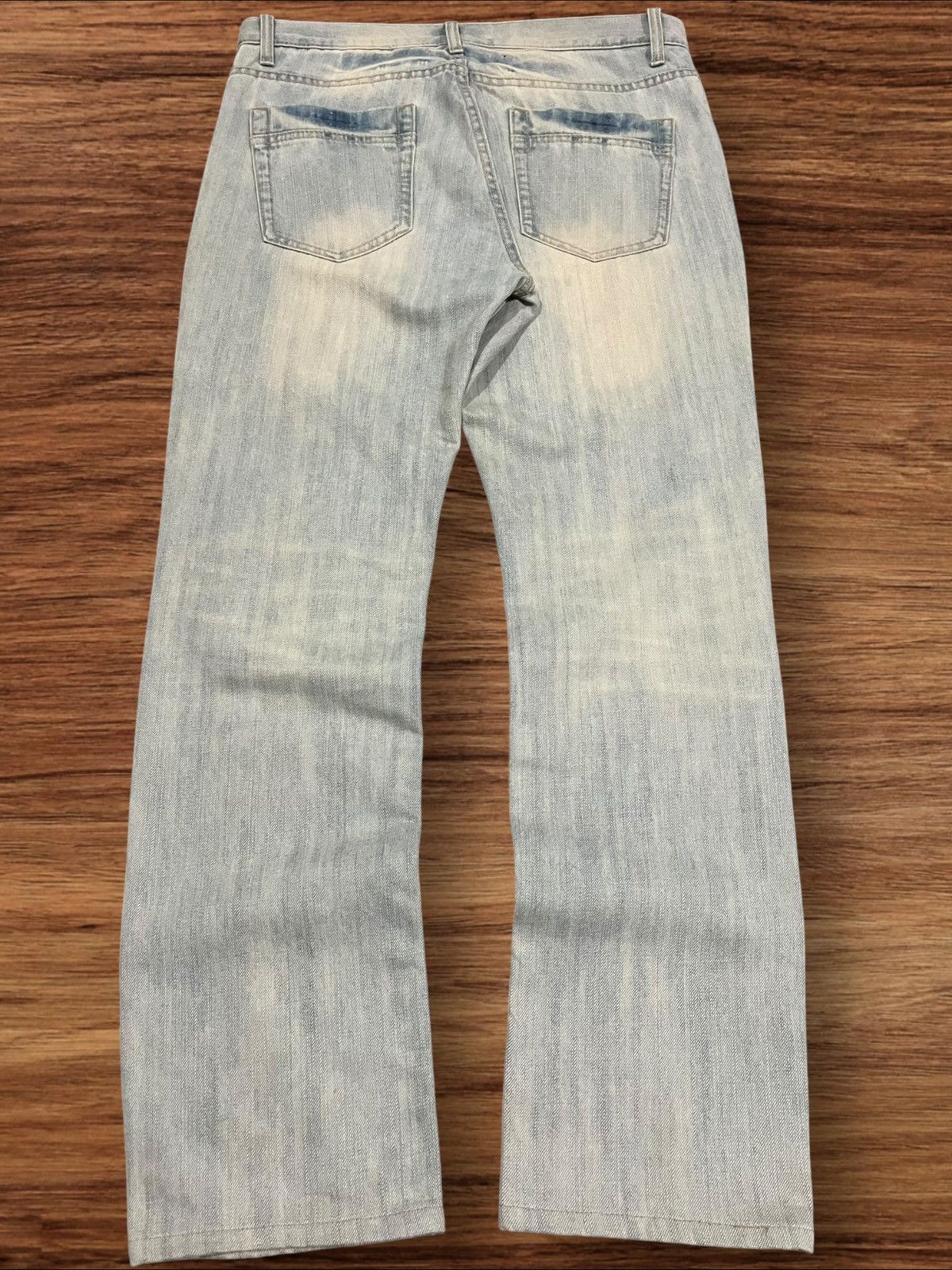Japanese Brand Vintage Japanese Brand Distressed Sashiko Style Blue Jeans Size US 32 / EU 48 - 2 Thumbnail