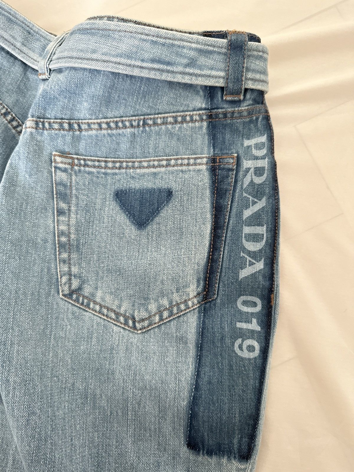 Prada Belted Denim