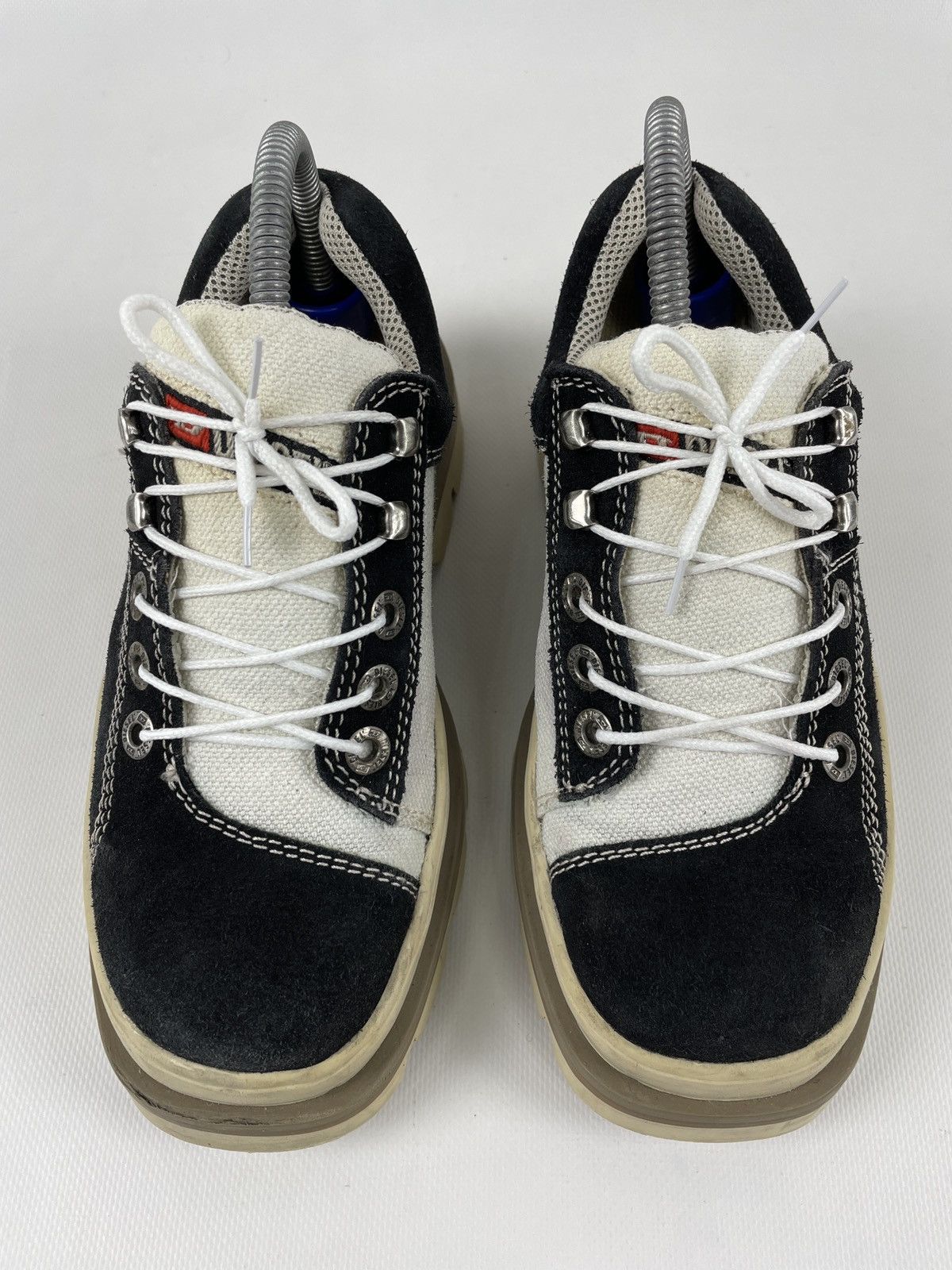 Diesel × Diesel Black Gold × Vintage 90's Platforms Chunky High Sole Low-Top Laces Heavy Boots Size US 8 / IT 38 - 11 Thumbnail