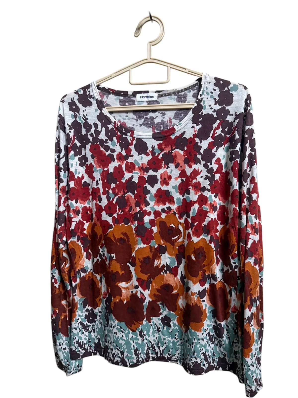 Issey Miyake Plantation Floral-printed Long-sleeve Blouse Size M / US 6-8 / IT 42-44 - 3 Thumbnail