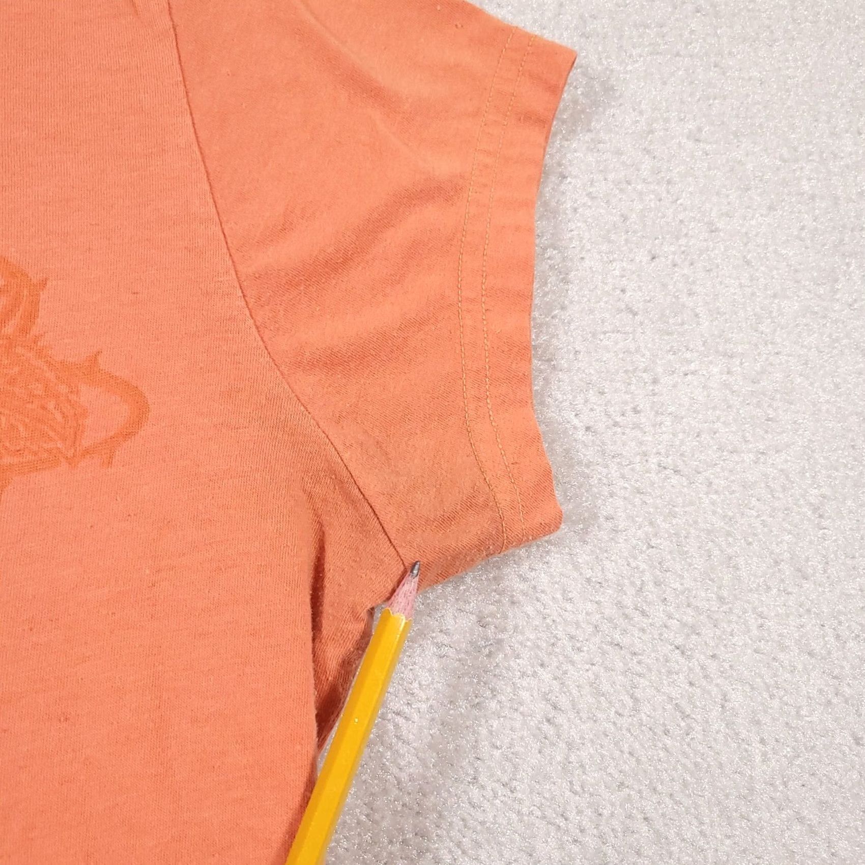 Harley Davidson Harley-Davidson Shirt Women's Large Orange Motorcycle Short Sleeve Grunge USA Shirt T-Shirt 80s 90s Biker Mens Womens Girls Size L / US 10 / IT 46 - 6 Thumbnail