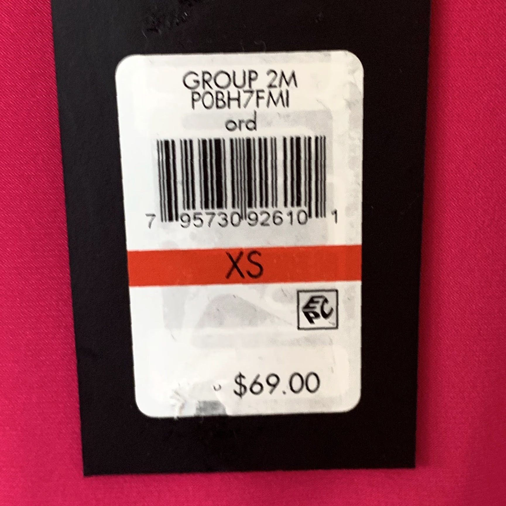 DKNY DKNY Top Womens XS Fuchsia Sleeveless Jewel Neck Asymmetric Stretch Regular Size Size XS / US 0-2 / IT 36-38 - 5 Thumbnail